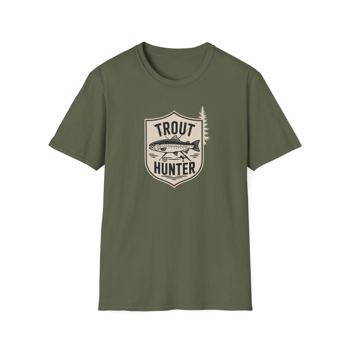 Trout Hunter T-Shirt, Fishing Tee, Unisex Apparel, Outdoor Shirt, Gift for Anglers, Casual Wear, Nature Lover Gear