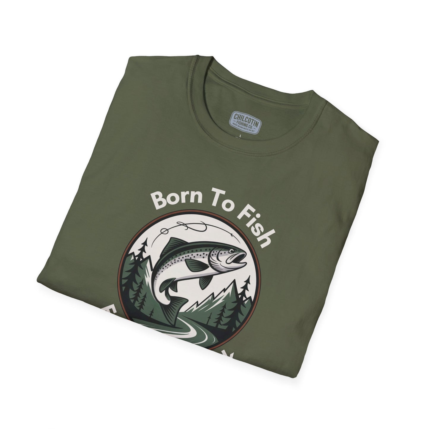 Born To Fish, Forced to Work T-Shirt | Relaxing Fishing Tee | Perfect Gift for Nature Lovers, Outdoor Enthusiasts, Father's Day, or Casual Wear