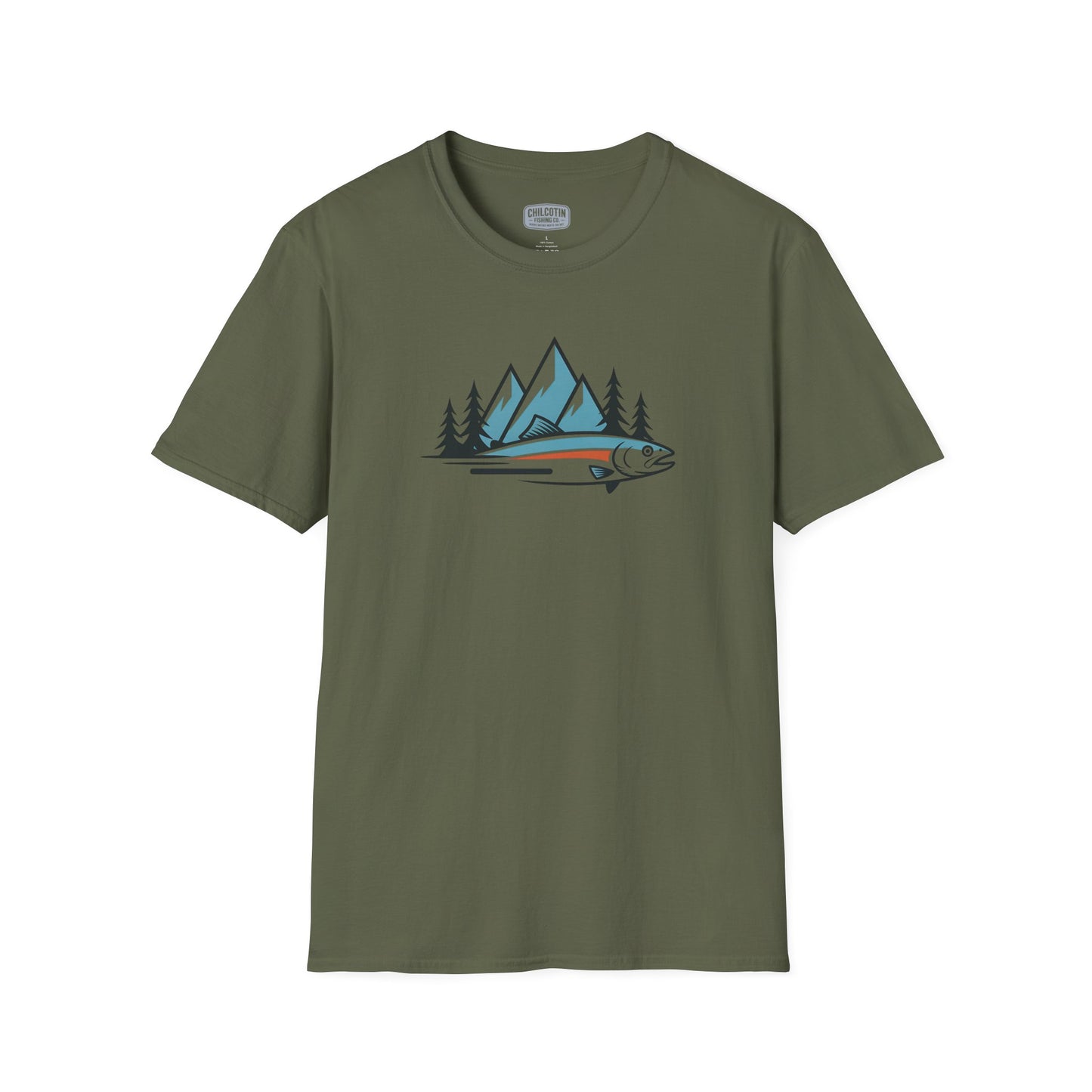 Wild Trout & Mountain Fishing Tee | Rugged Outdoor Shirt for Backcountry Anglers | Perfect Gift for Trout and Mountain Fishing Fans