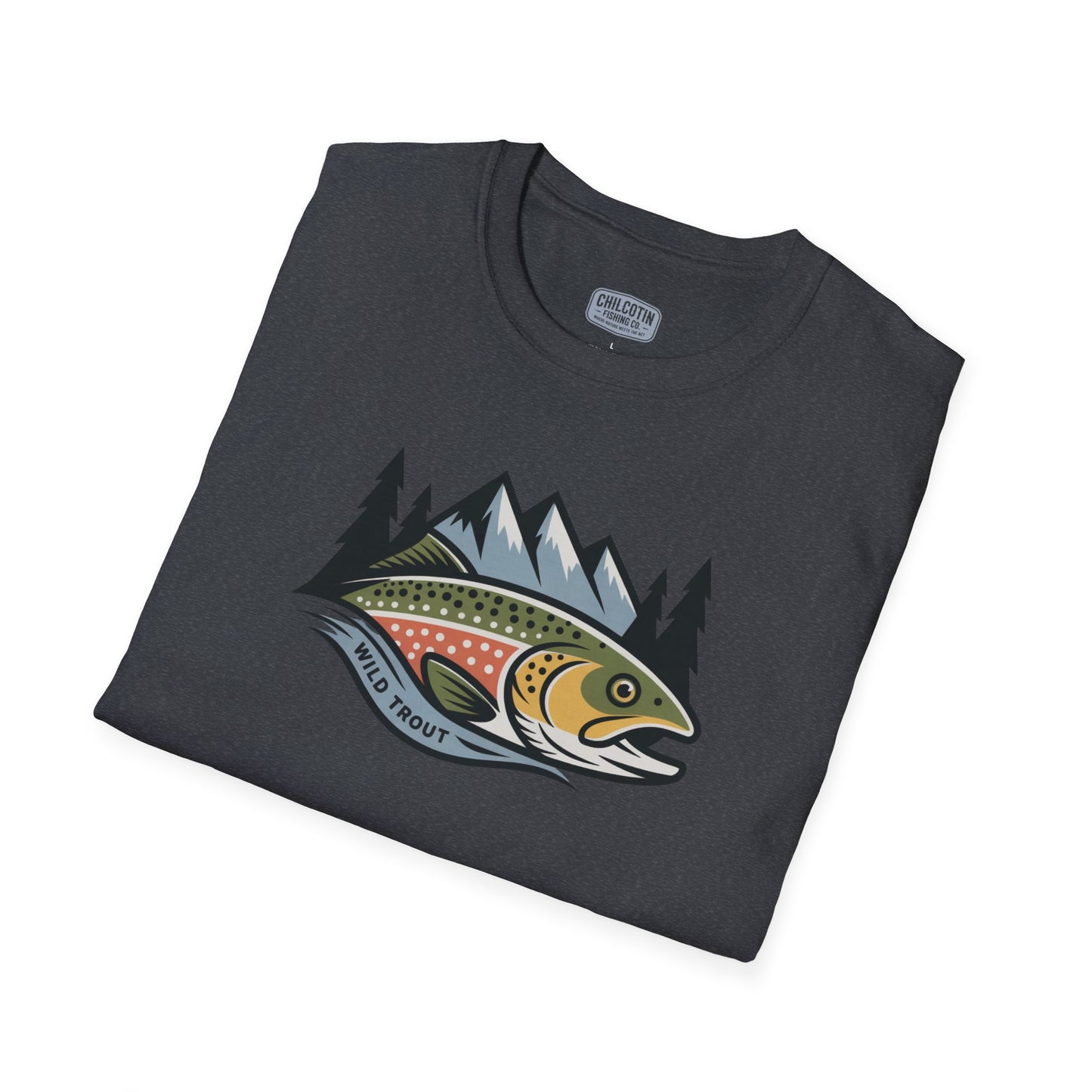 Wild Trout Fishing Adventure Tee | Classic Fishing Shirt for Outdoor Enthusiasts | Great Gift for Trout Anglers & Nature Lovers