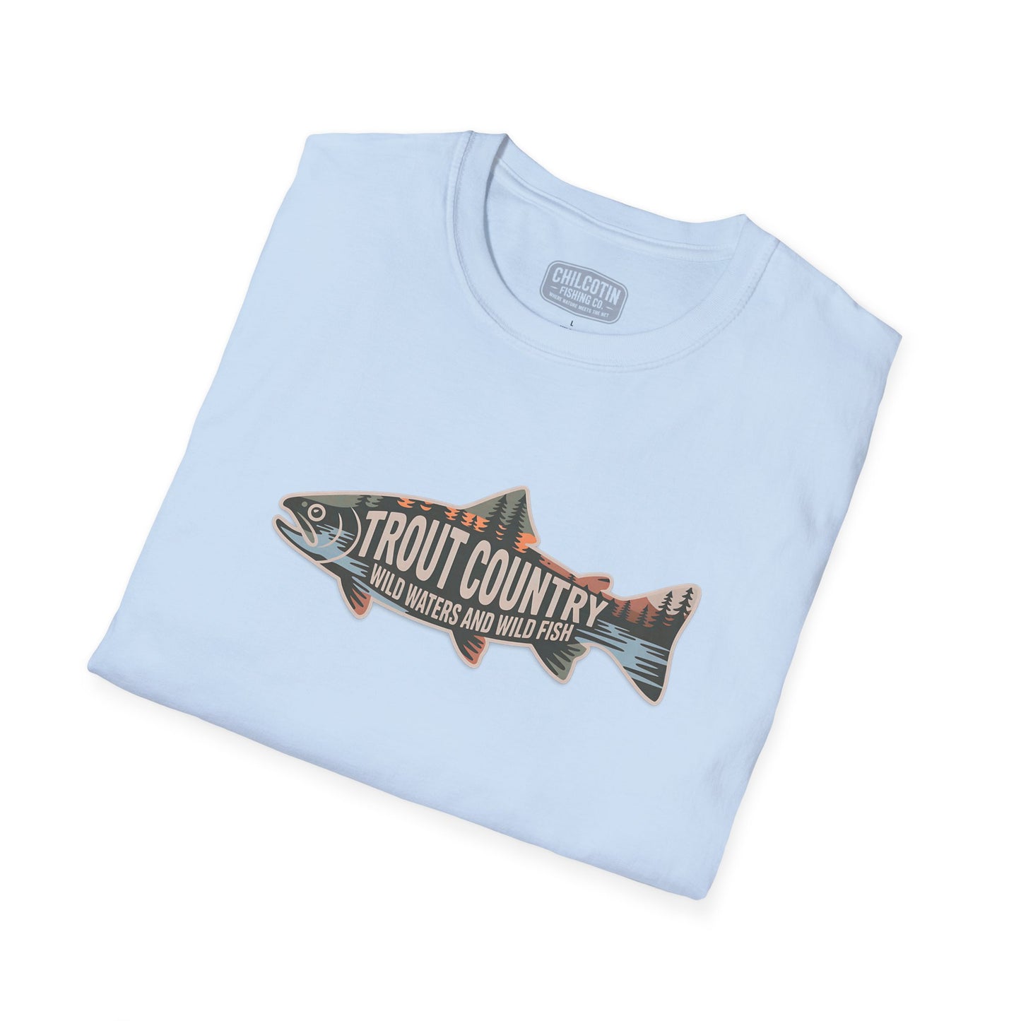 Trout Country Outline Trout T-Shirt – Fishing Apparel for Anglers