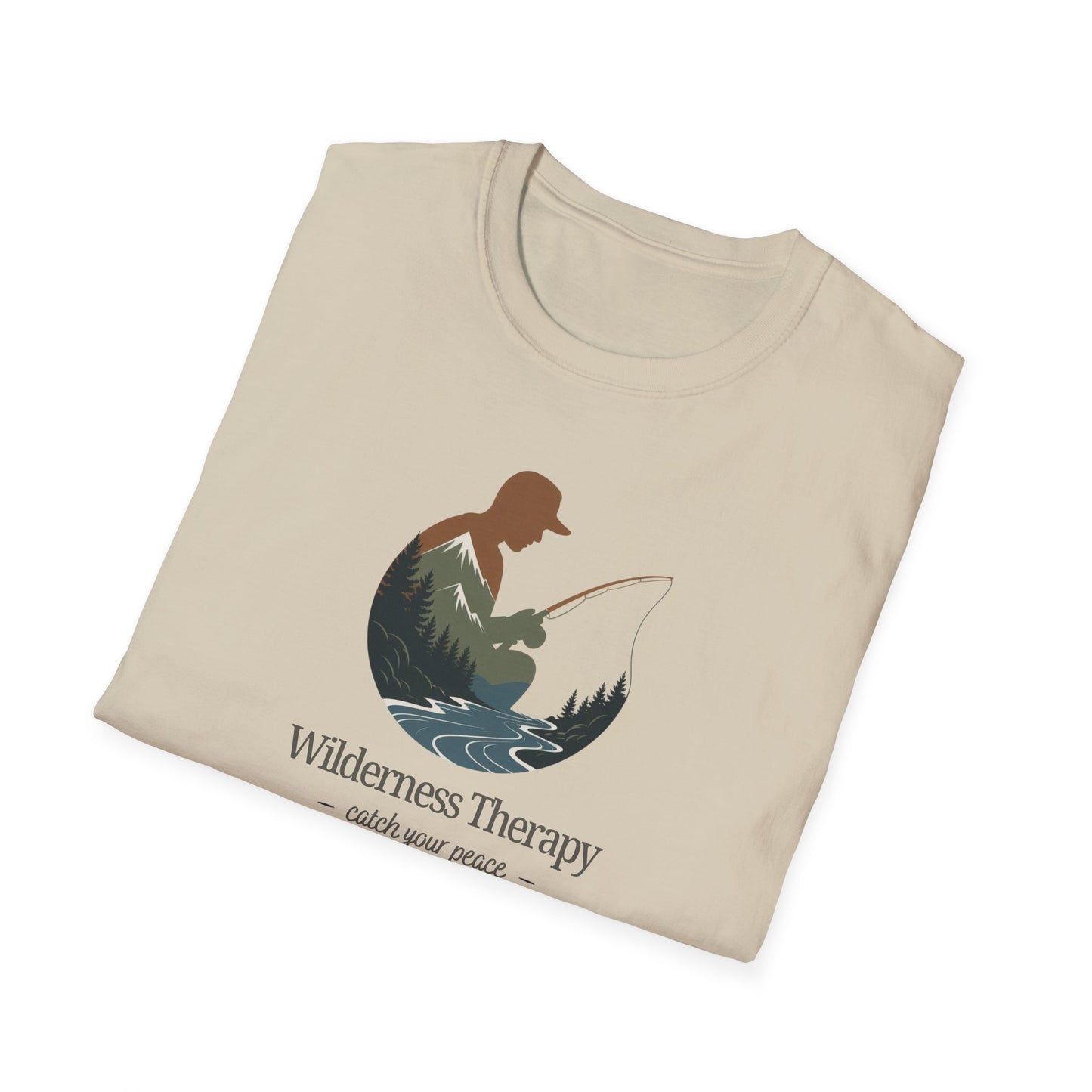 Wilderness Therapy T-Shirt | Relaxing Fishing Tee | Perfect Gift for Nature Lovers, Outdoor Enthusiasts, Father's Day, or Casual Wear