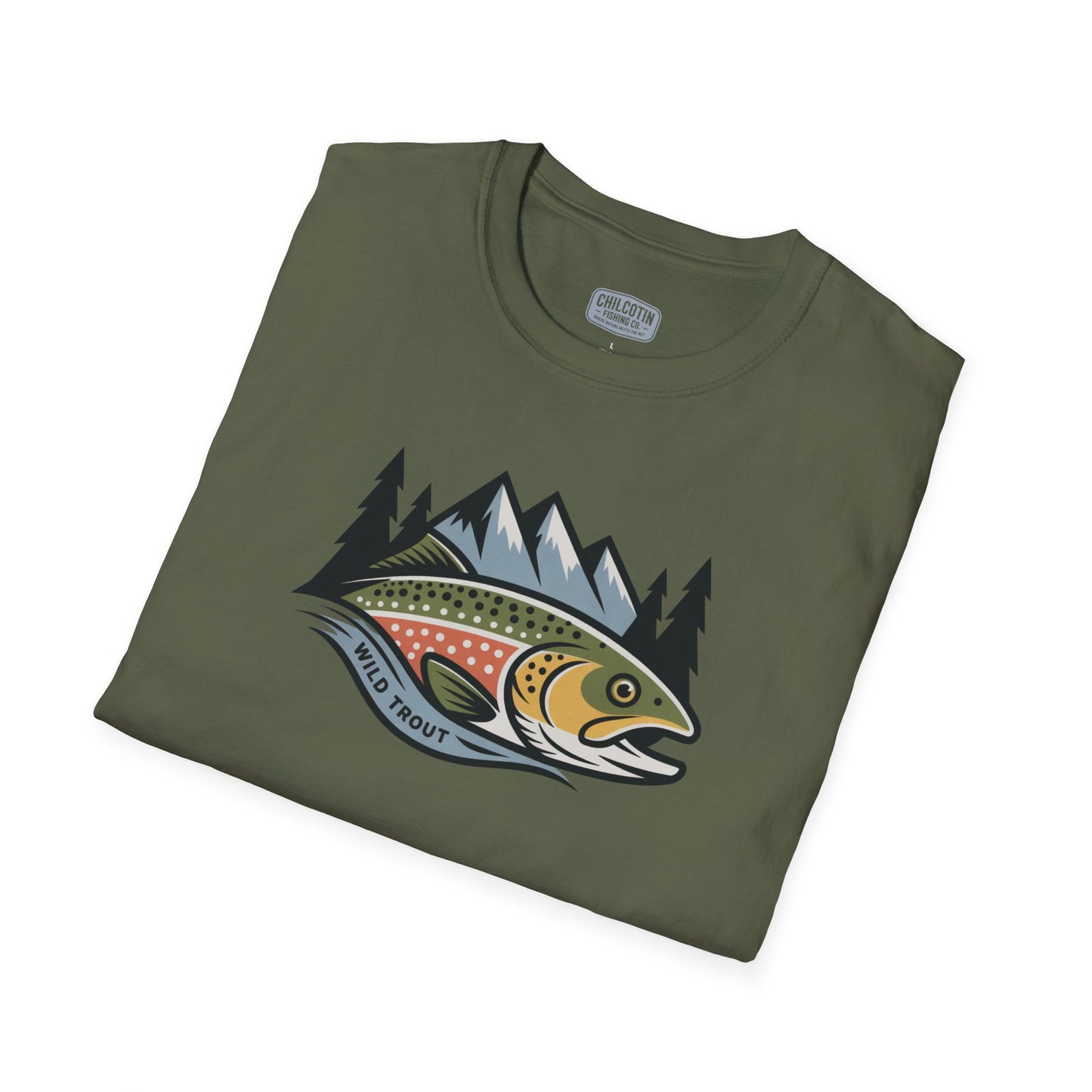 Wild Trout Fishing Adventure Tee | Classic Fishing Shirt for Outdoor Enthusiasts | Great Gift for Trout Anglers & Nature Lovers
