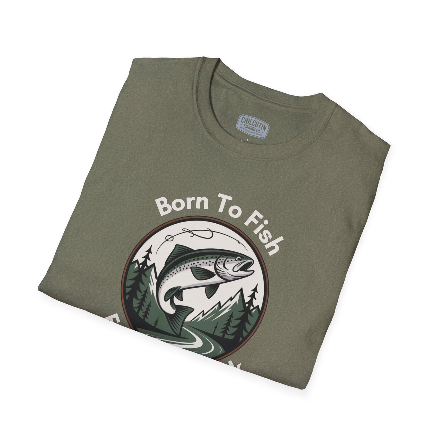 Born To Fish, Forced to Work T-Shirt | Relaxing Fishing Tee | Perfect Gift for Nature Lovers, Outdoor Enthusiasts, Father's Day, or Casual Wear