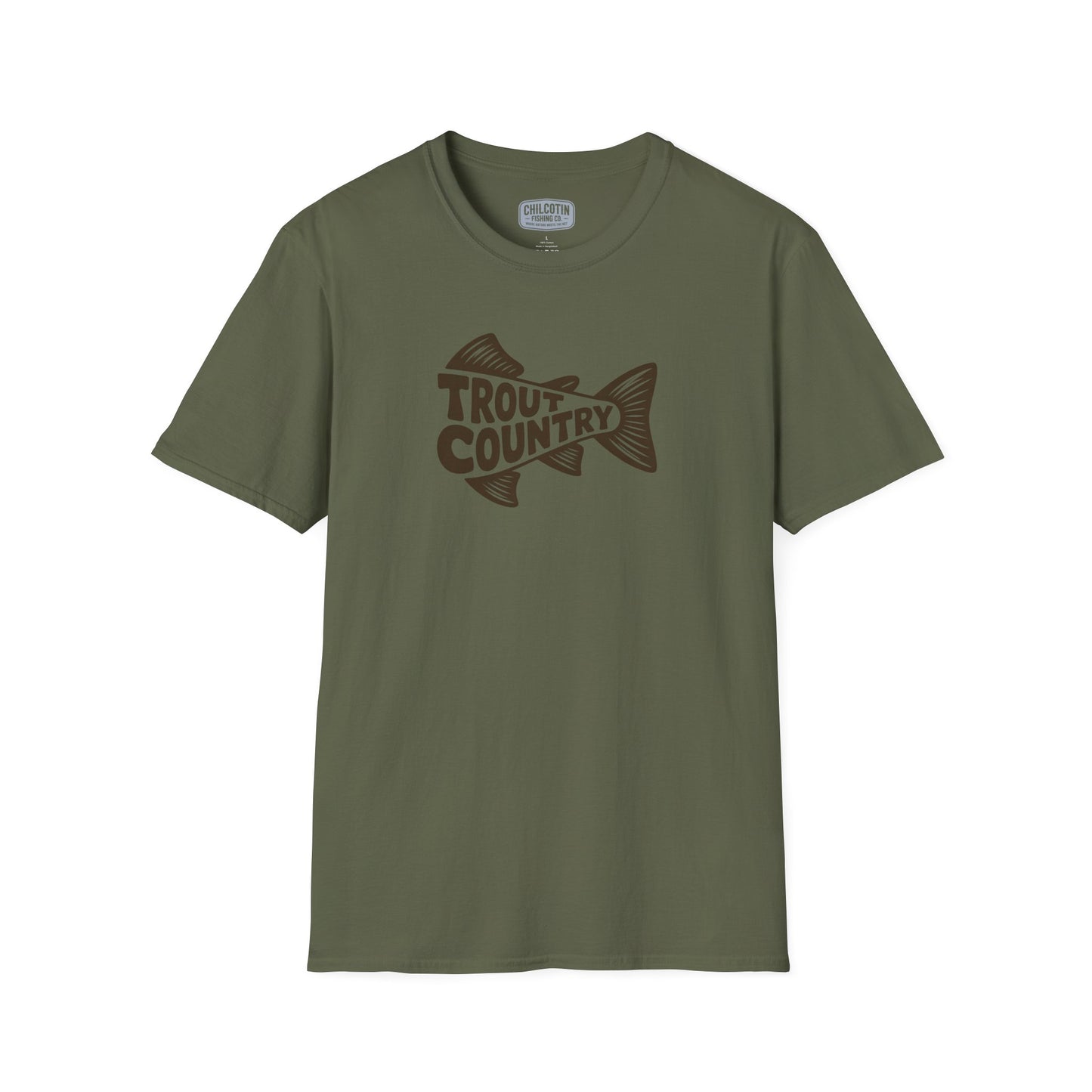 Trout Tail Trout Country Fishing T-Shirt | Rugged Angler Tee
