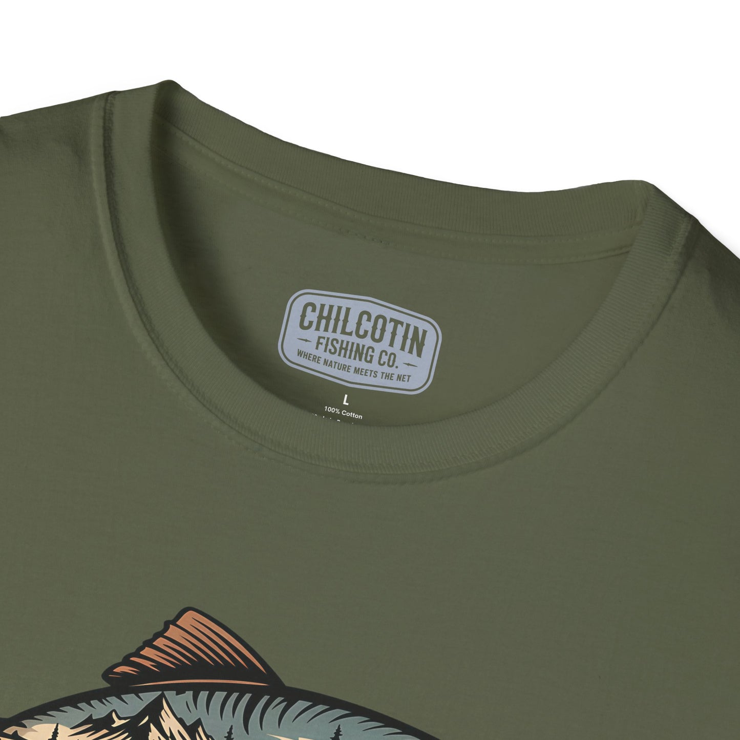 Trout Country Wild Water Wild Fishing T-Shirt | Rugged Outdoor Fishing Tee for Anglers