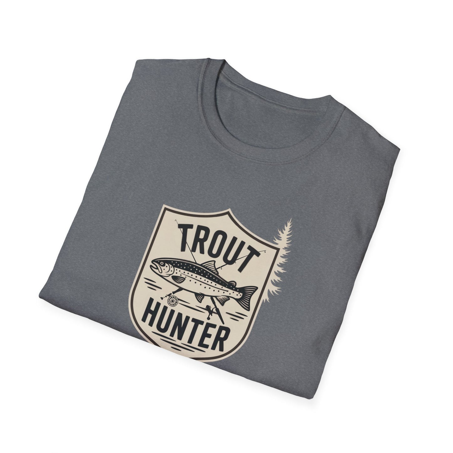 Trout Hunter T-Shirt, Fishing Tee, Unisex Apparel, Outdoor Shirt, Gift for Anglers, Casual Wear, Nature Lover Gear