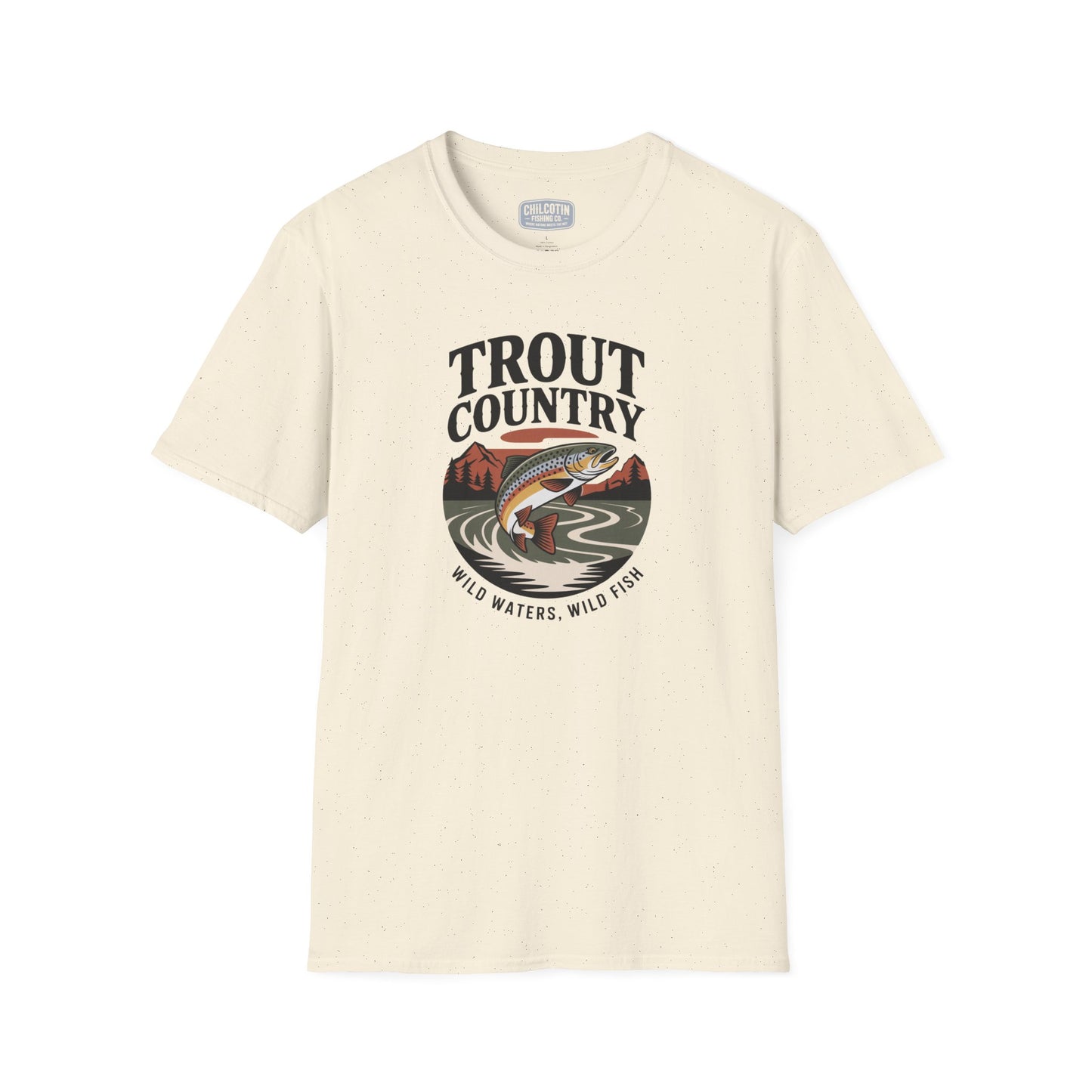 Trout Country Wild Waters Fishing T-Shirt | Rugged Angler Tee