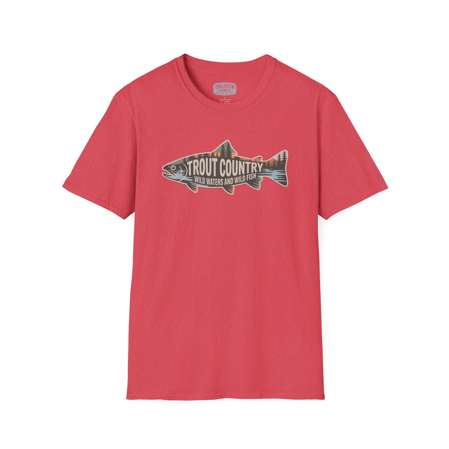 Trout Country Outline Trout T-Shirt – Fishing Apparel for Anglers