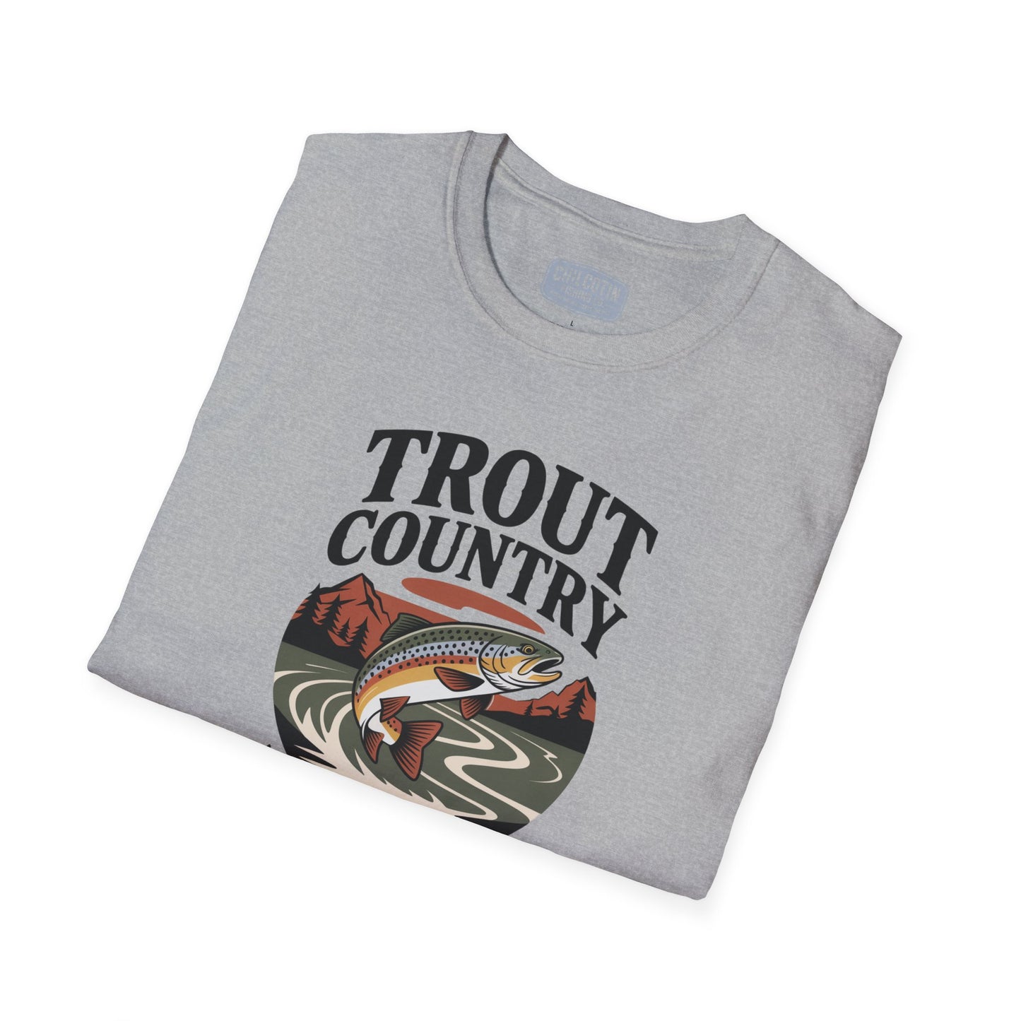 Trout Country Wild Waters Fishing T-Shirt | Rugged Angler Tee