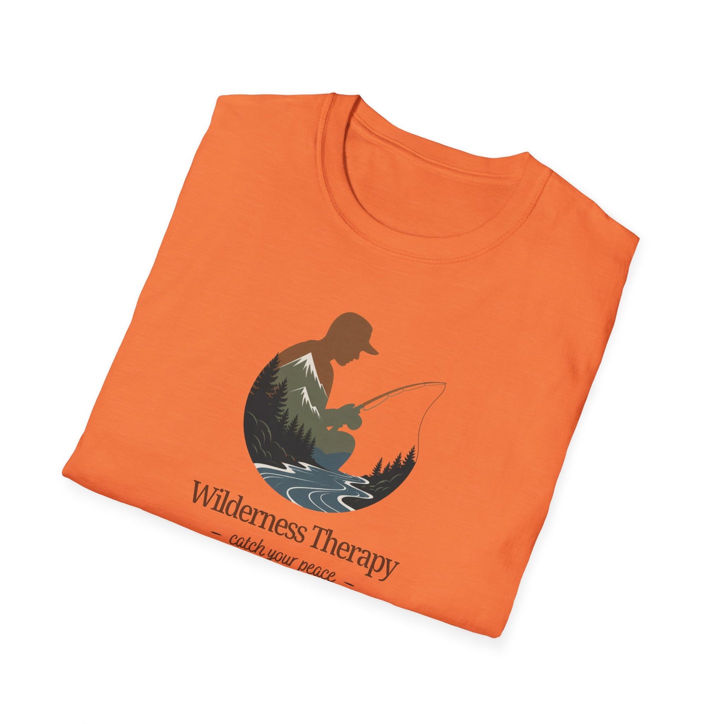 Wilderness Therapy T-Shirt | Relaxing Fishing Tee | Perfect Gift for Nature Lovers, Outdoor Enthusiasts, Father's Day, or Casual Wear