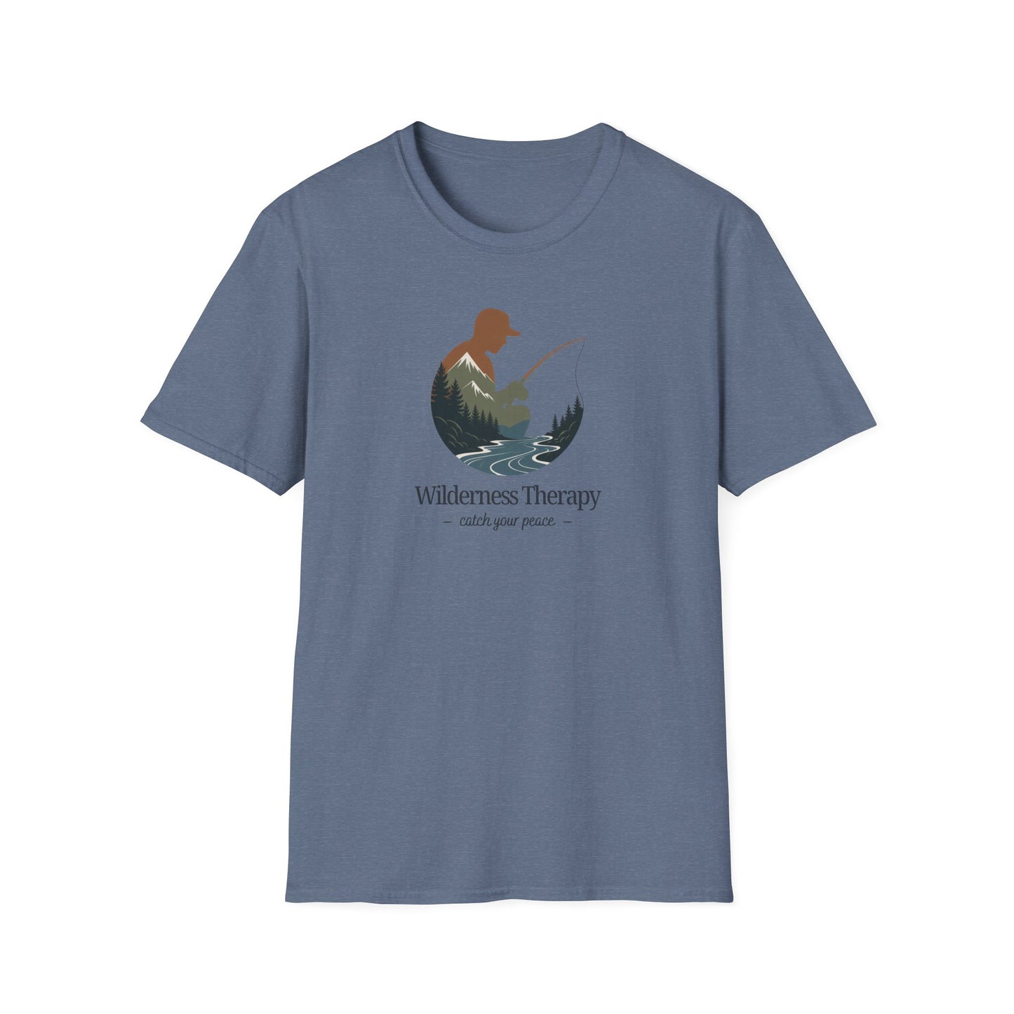 Wilderness Therapy T-Shirt | Relaxing Fishing Tee | Perfect Gift for Nature Lovers, Outdoor Enthusiasts, Father's Day, or Casual Wear