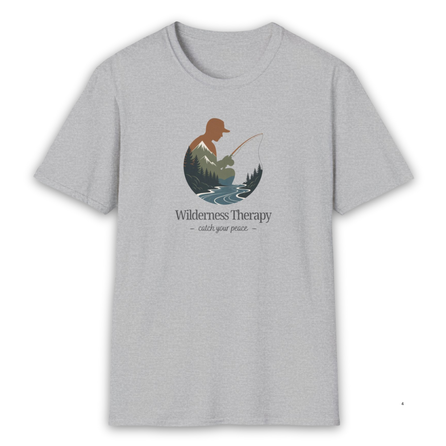 Wilderness Fishing Therapy Tee – Funny Fishing Shirt for Anglers