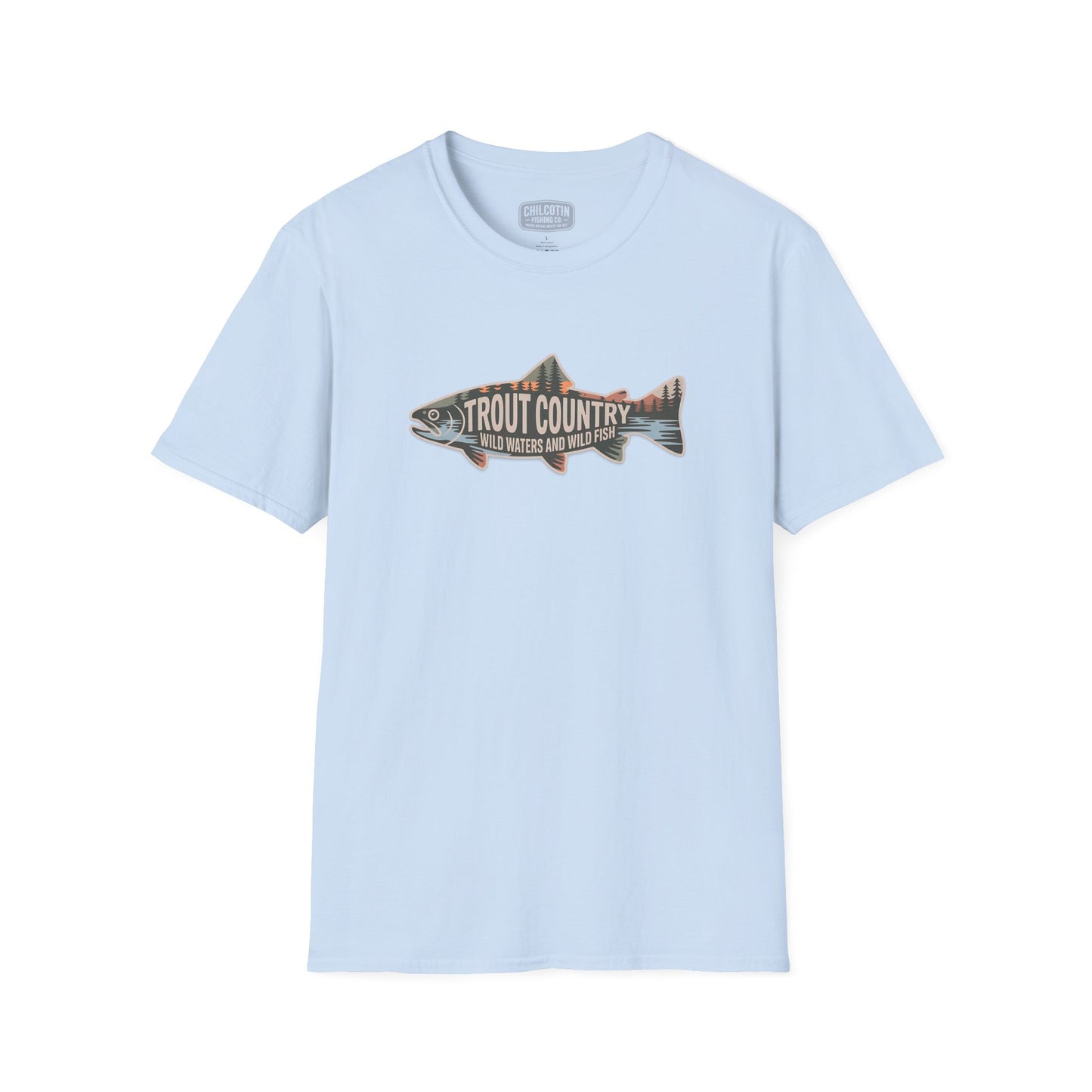 Trout Country Outline Trout T-Shirt – Fishing Apparel for Anglers