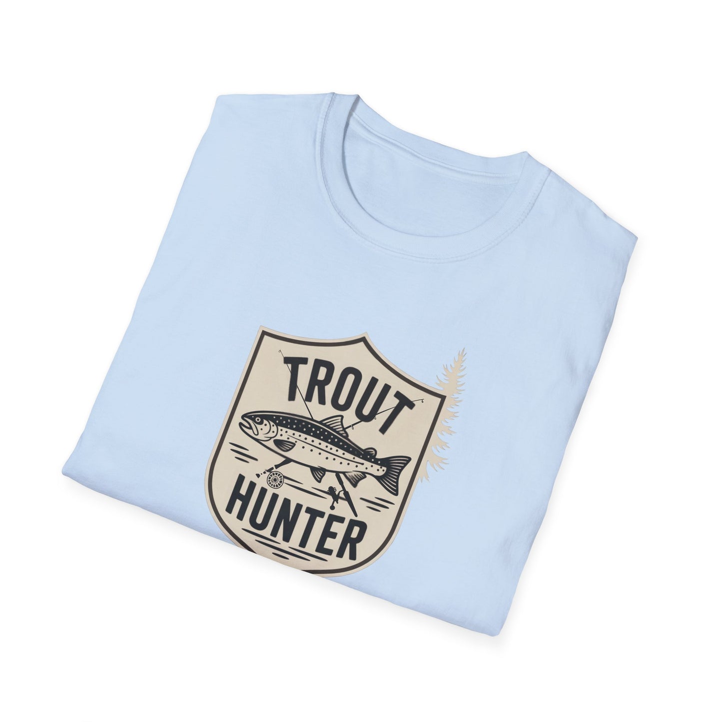 Trout Hunter T-Shirt, Fishing Tee, Unisex Apparel, Outdoor Shirt, Gift for Anglers, Casual Wear, Nature Lover Gear