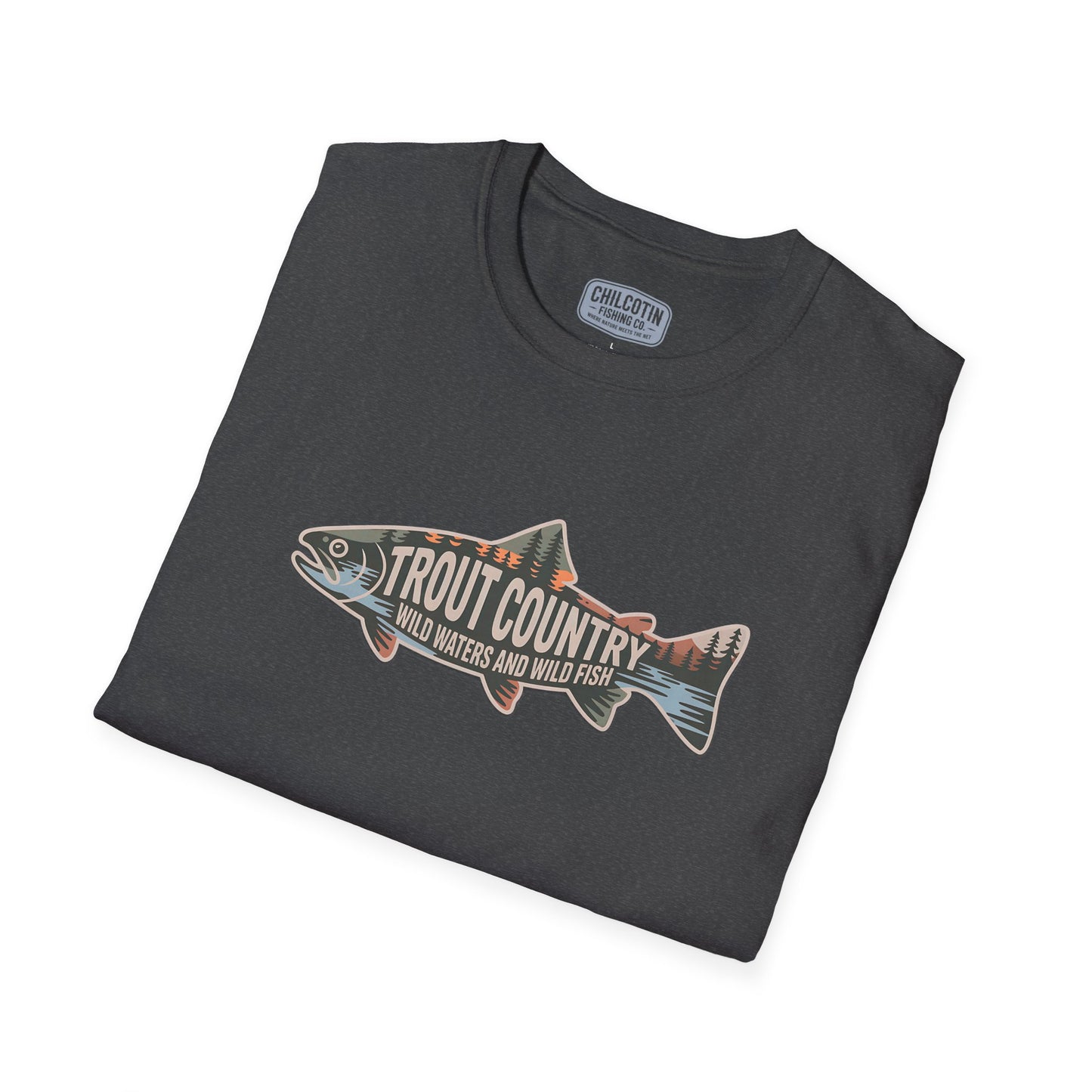 Trout Country Outline Trout T-Shirt – Fishing Apparel for Anglers
