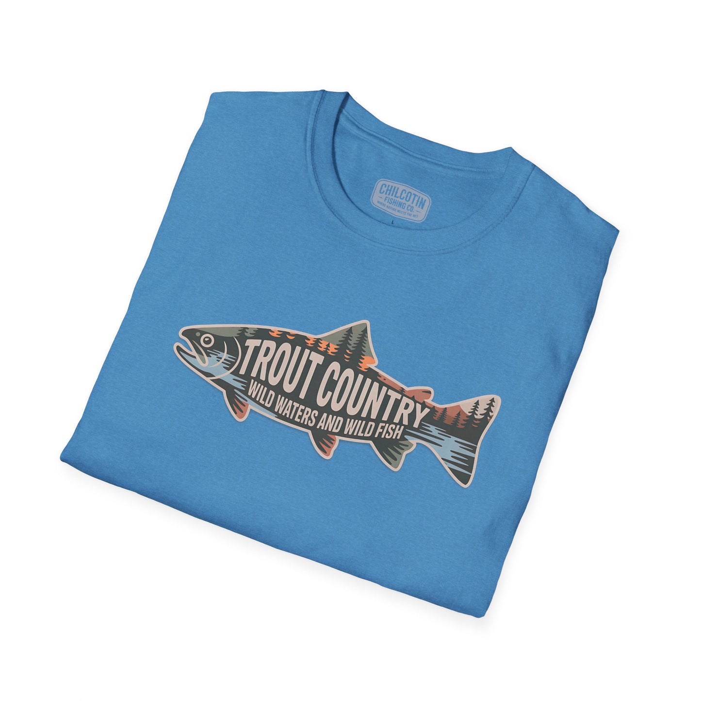 Trout Country Outline Trout T-Shirt – Fishing Apparel for Anglers