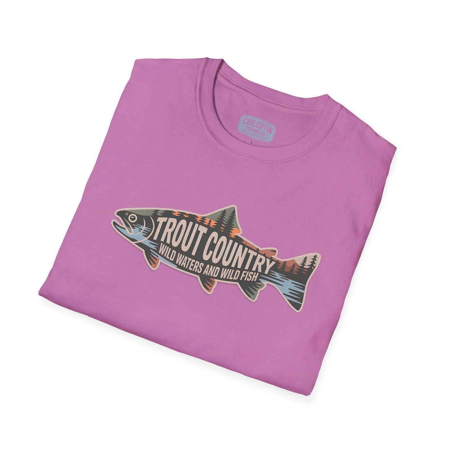 Trout Country Outline Trout T-Shirt – Fishing Apparel for Anglers