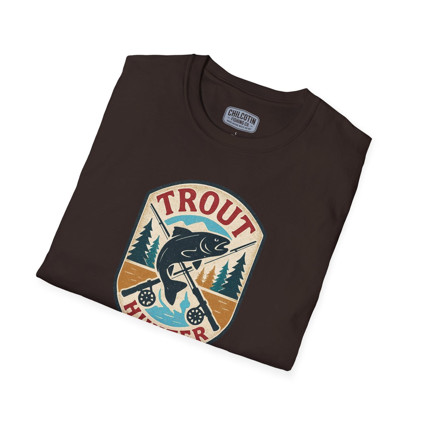 Trout Hunter Tee – Retro Fishing Shirt for Anglers & Outdoor Adventures