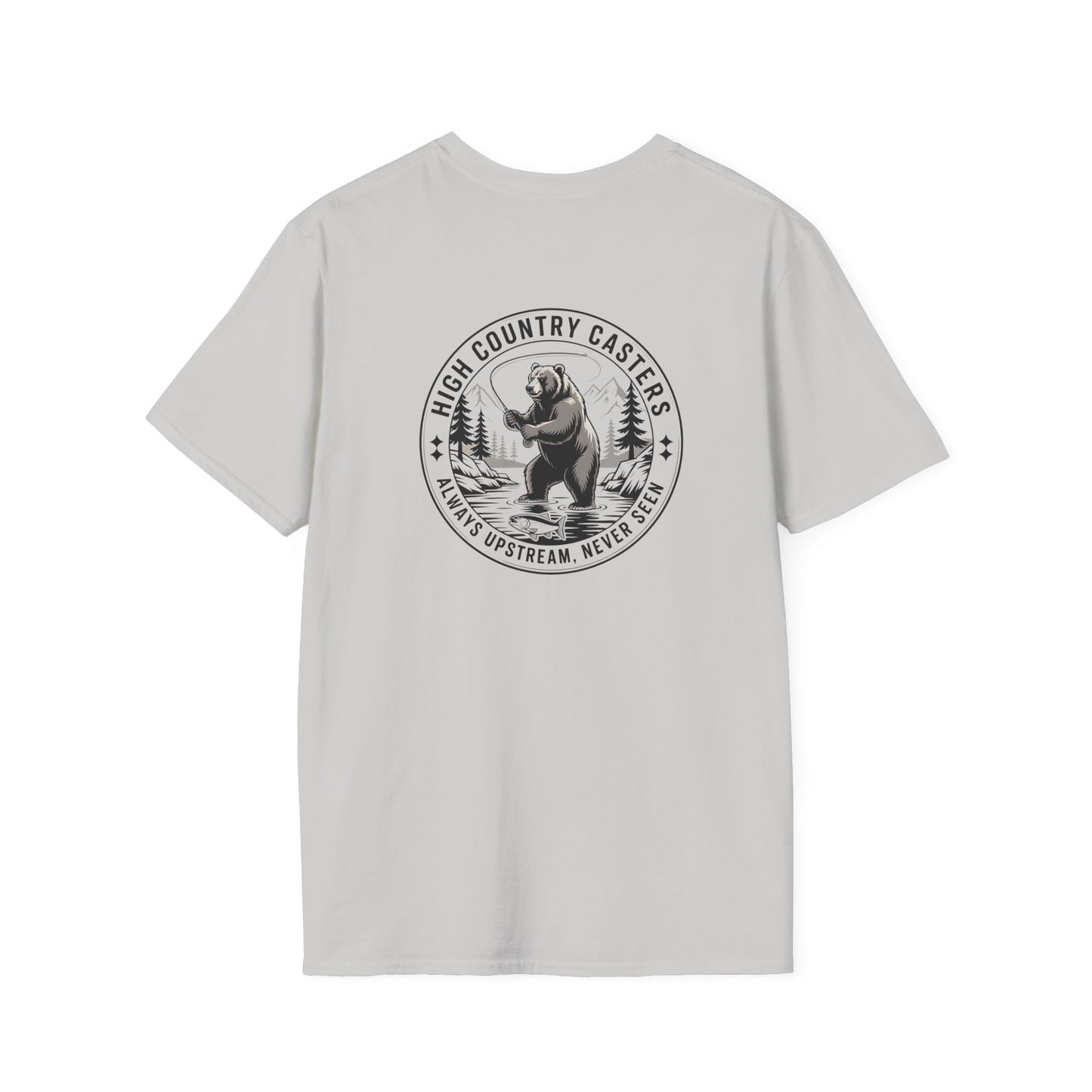 Adventure Bear Fishing T-Shirt | Outdoor Enthusiast Tee, Gift for Nature Lovers, Hiking Apparel, Casual Wear, Campfire T-Shirt