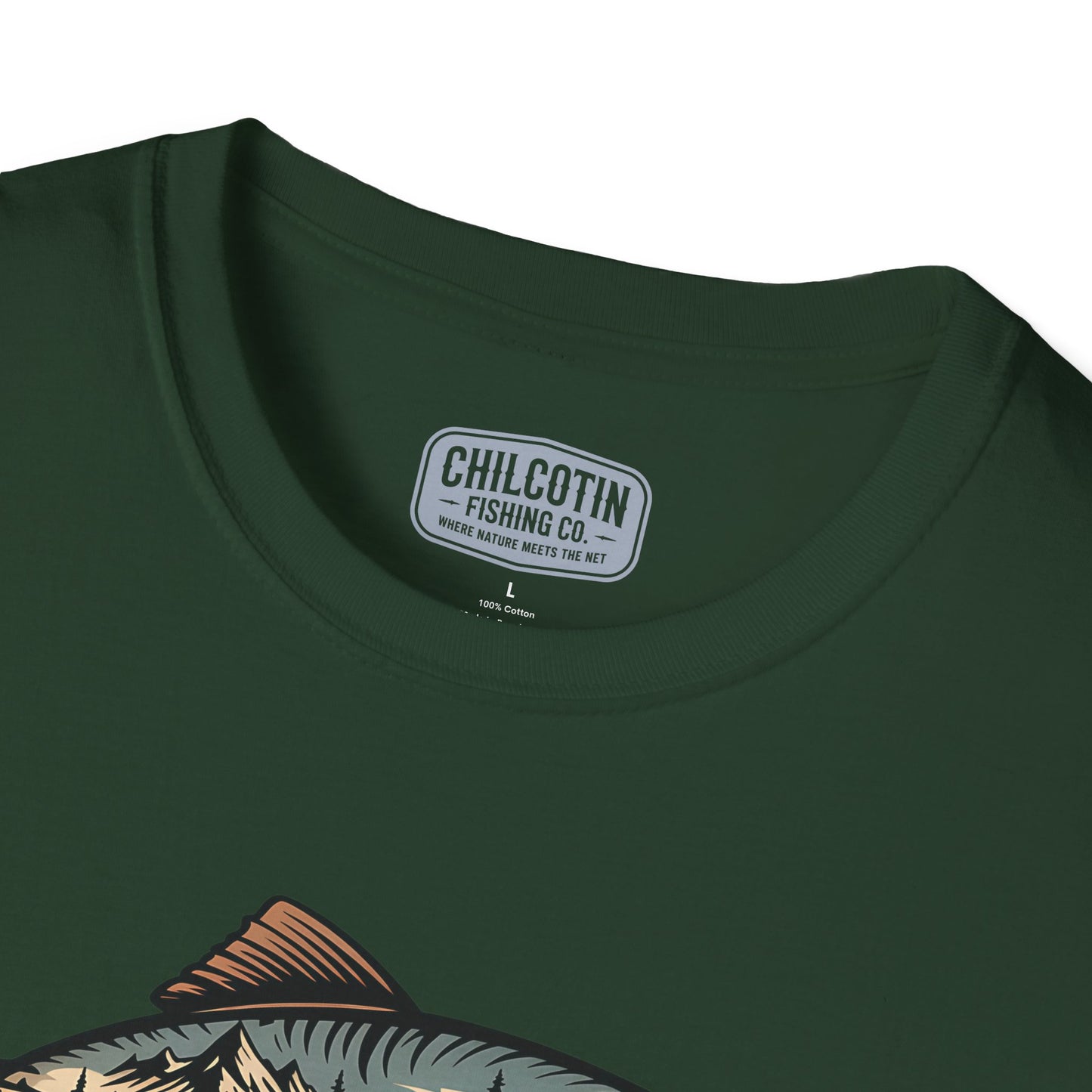 Trout Country Wild Water Wild Fishing T-Shirt | Rugged Outdoor Fishing Tee for Anglers