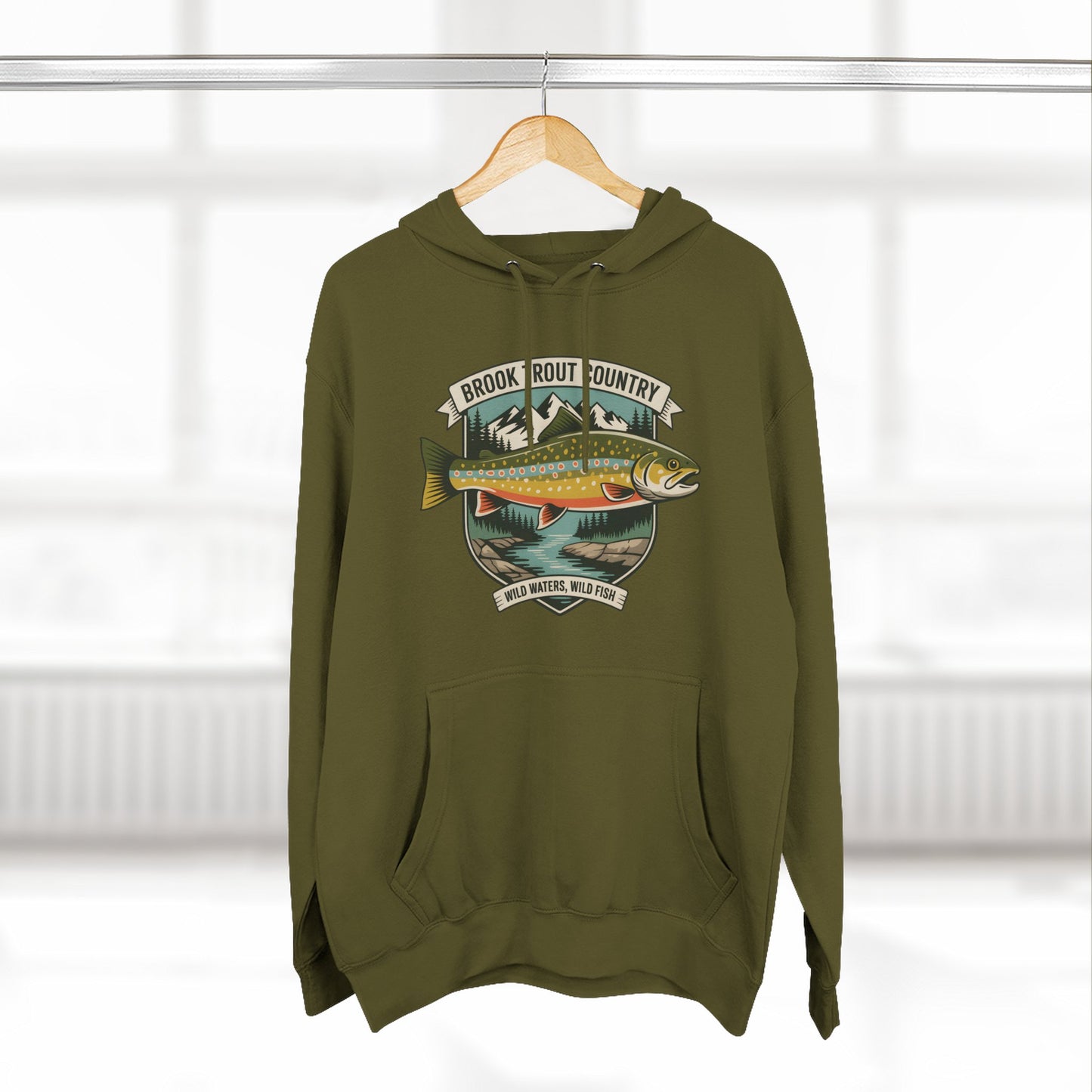 Brook Trout Country Hoodie – Trout Fishing & Outdoor Hoodie