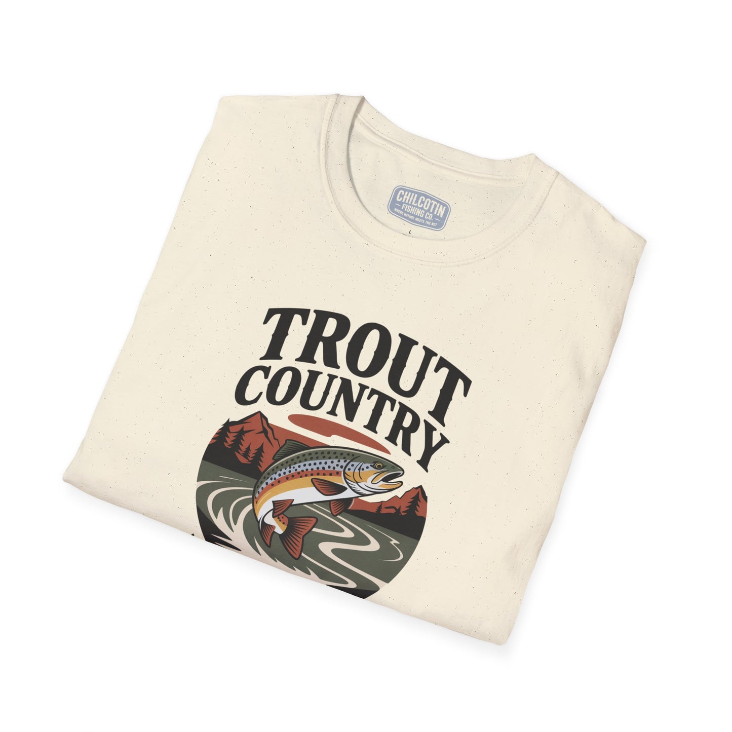 Trout Country Wild Waters Fishing T-Shirt | Rugged Angler Tee