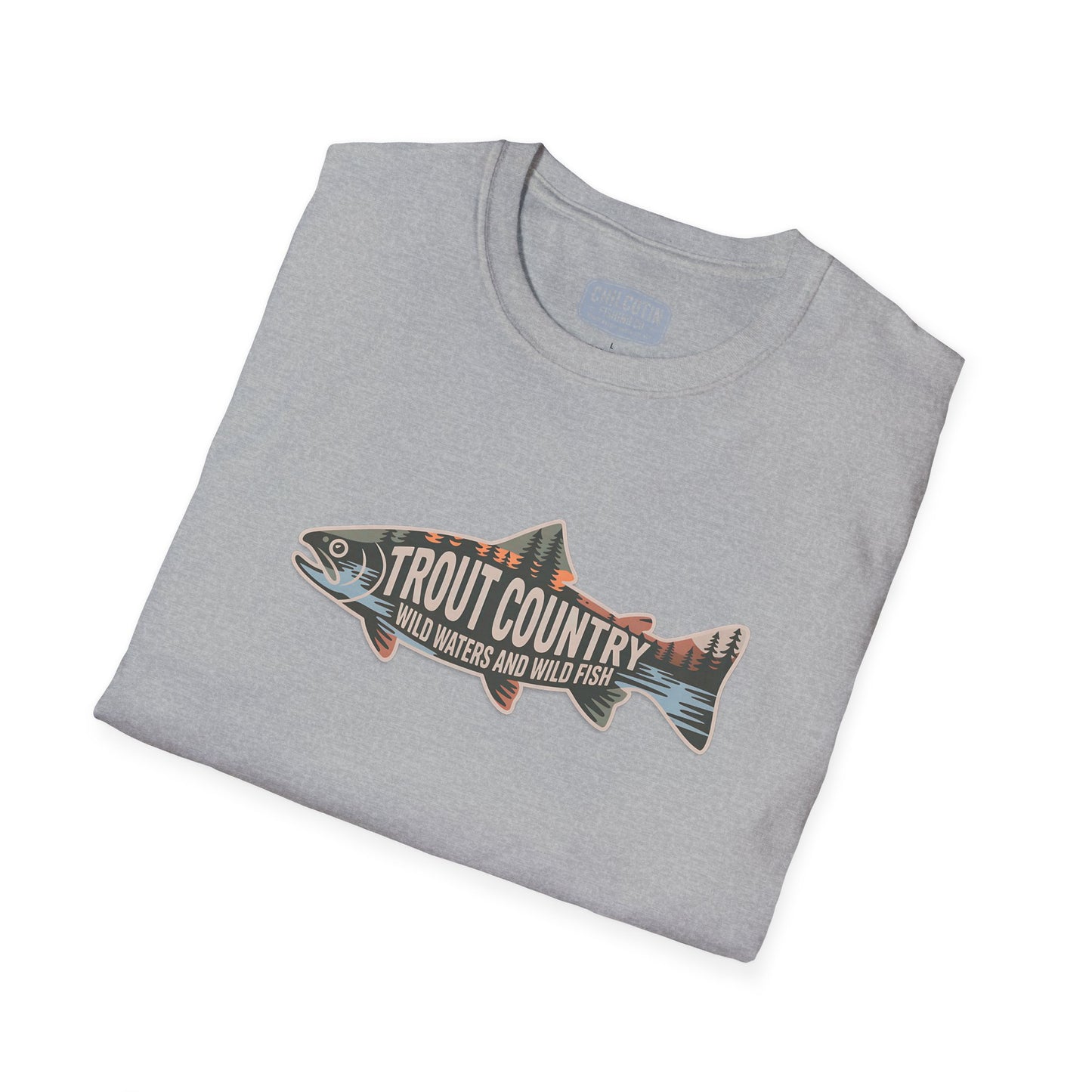 Trout Country Outline Trout T-Shirt – Fishing Apparel for Anglers