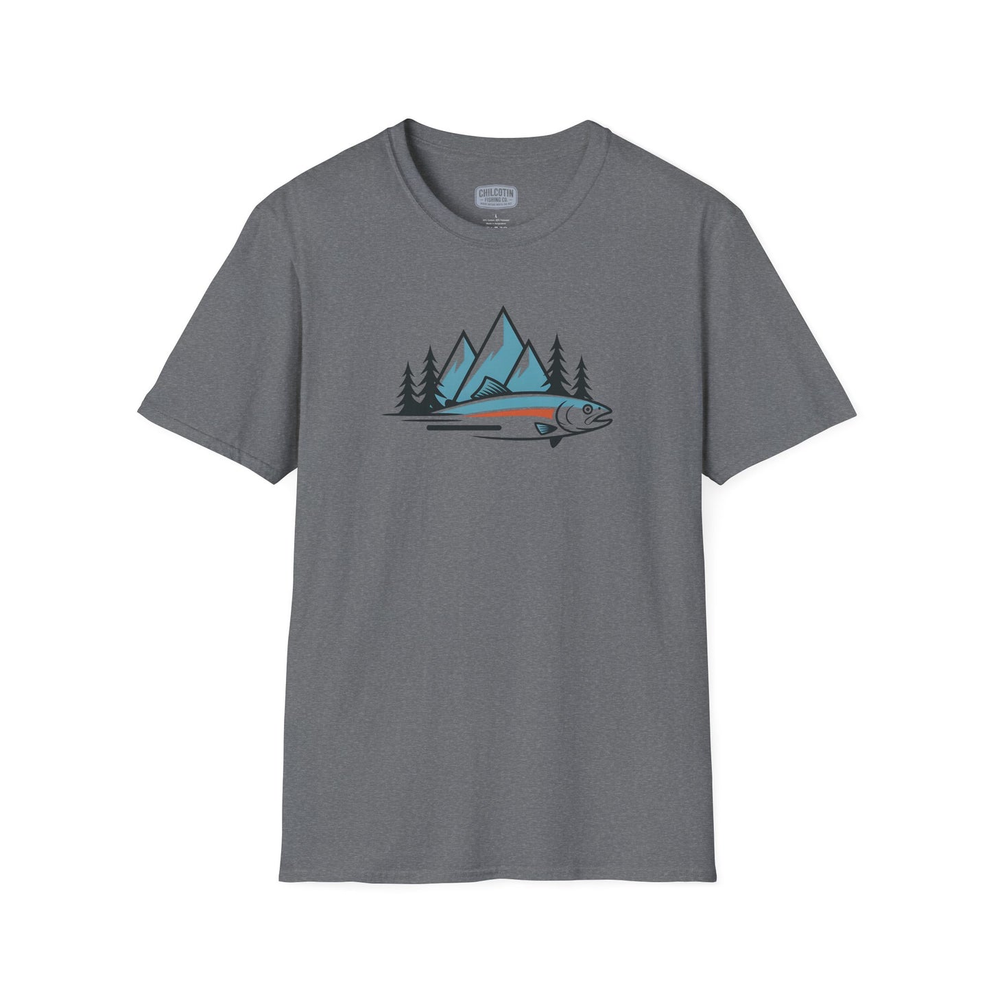 Wild Trout & Mountain Fishing Tee | Rugged Outdoor Shirt for Backcountry Anglers | Perfect Gift for Trout and Mountain Fishing Fans