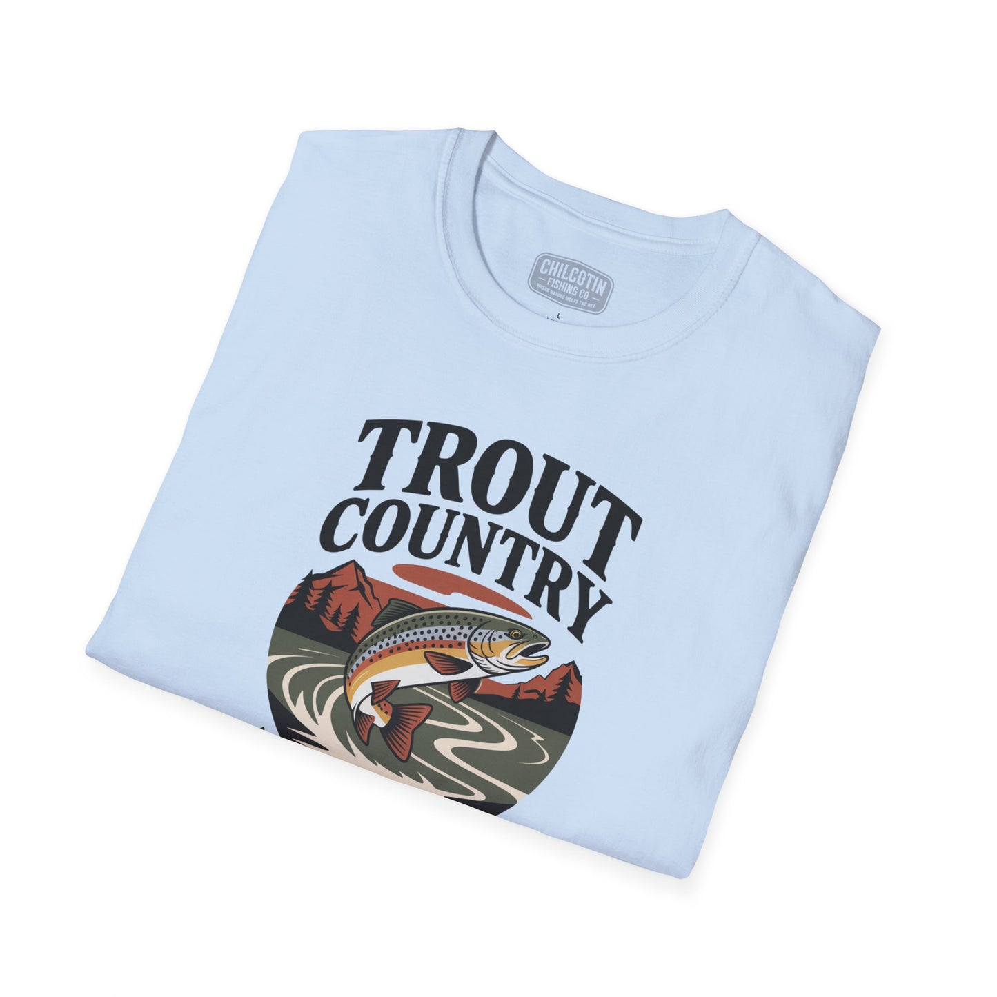 Trout Country Wild Waters Fishing T-Shirt | Rugged Angler Tee