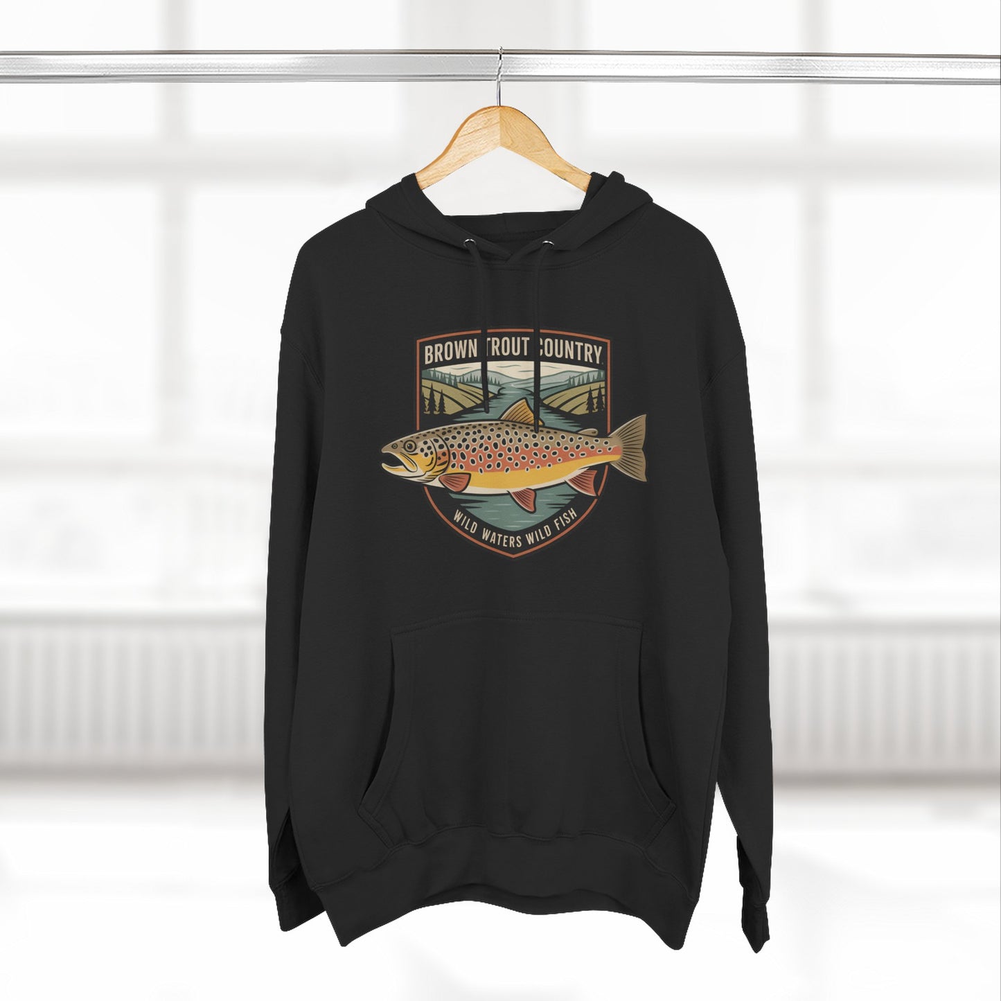 Brown Trout Country Hoodie – Angler Fishing Apparel
