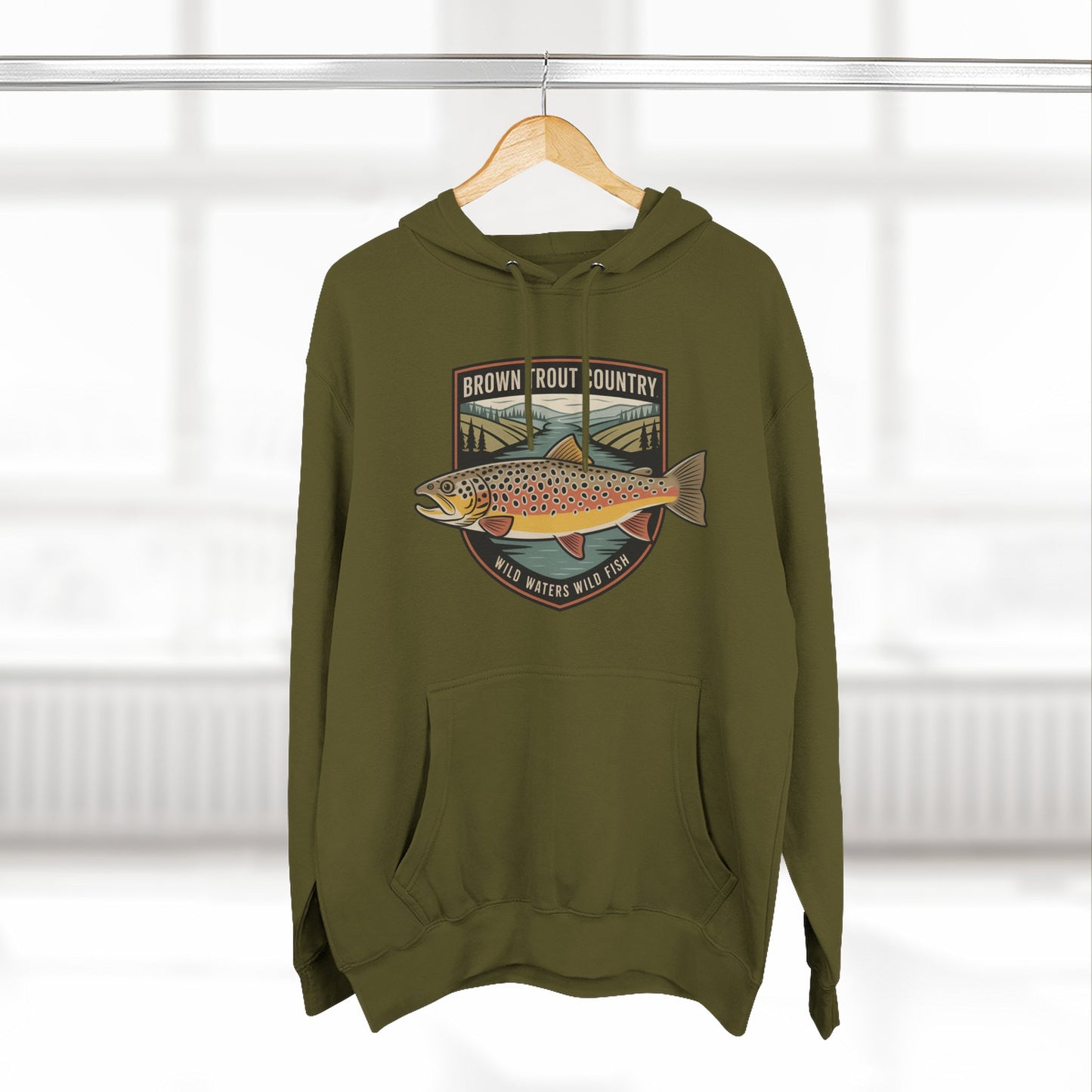 Brown Trout Country Hoodie – Angler Fishing Apparel