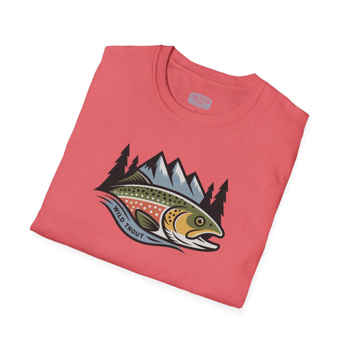 Wild Trout Fishing Adventure Tee | Classic Fishing Shirt for Outdoor Enthusiasts | Great Gift for Trout Anglers & Nature Lovers