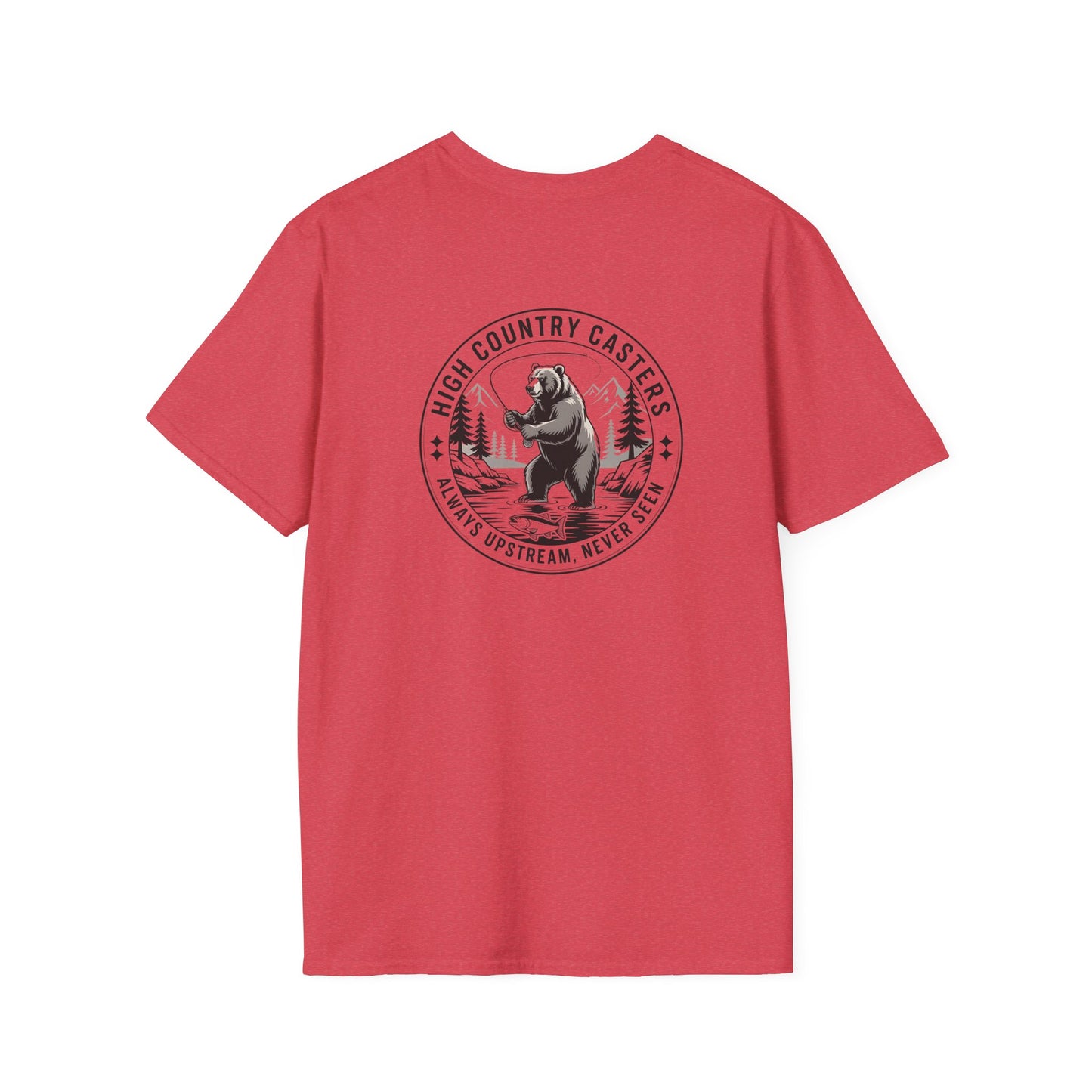 Adventure Bear Fishing T-Shirt | Outdoor Enthusiast Tee, Gift for Nature Lovers, Hiking Apparel, Casual Wear, Campfire T-Shirt