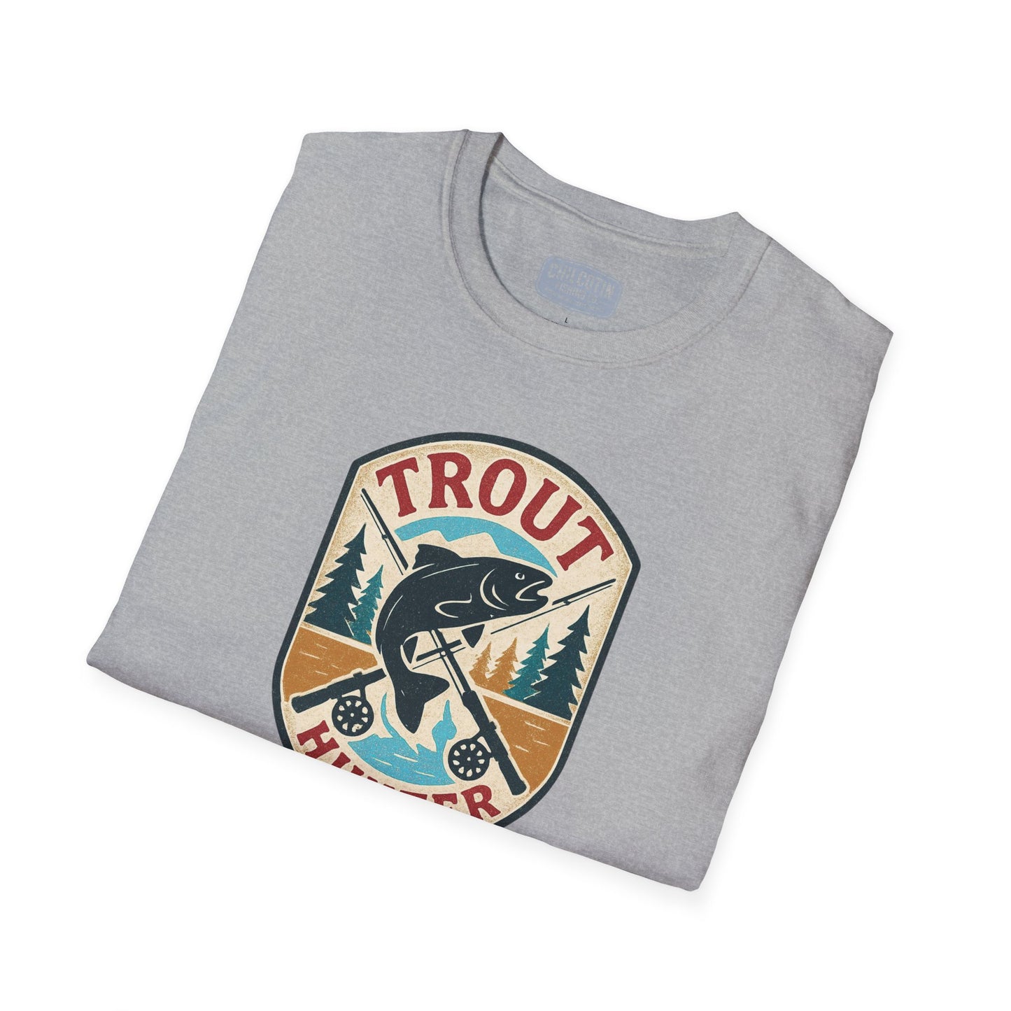 Trout Hunter Tee – Retro Fishing Shirt for Anglers & Outdoor Adventures