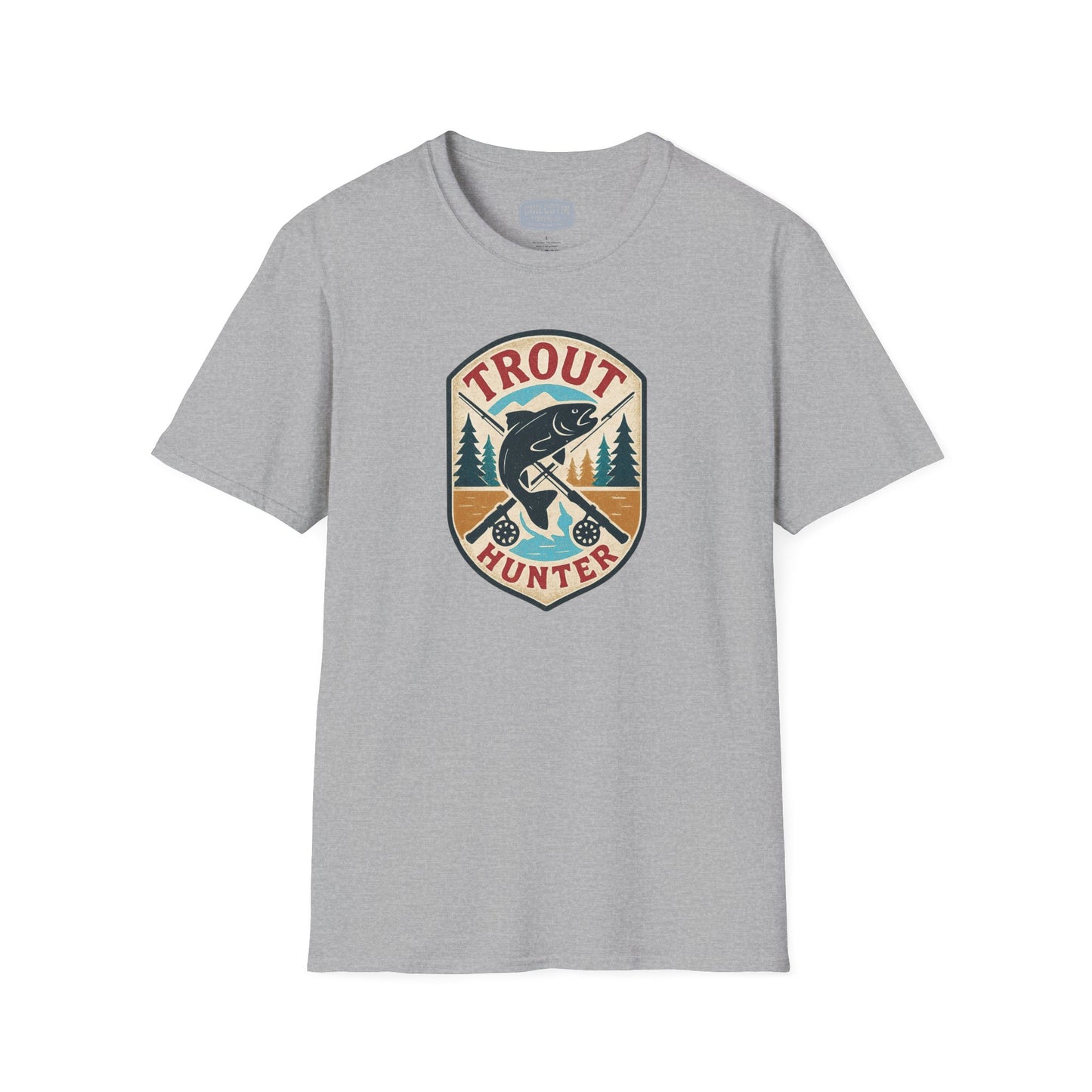 Trout Hunter Tee – Retro Fishing Shirt for Anglers & Outdoor Adventures