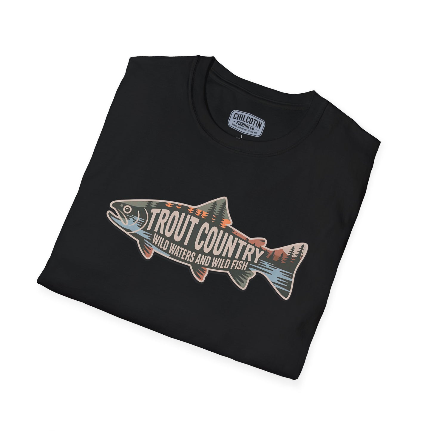 Trout Country Outline Trout T-Shirt – Fishing Apparel for Anglers