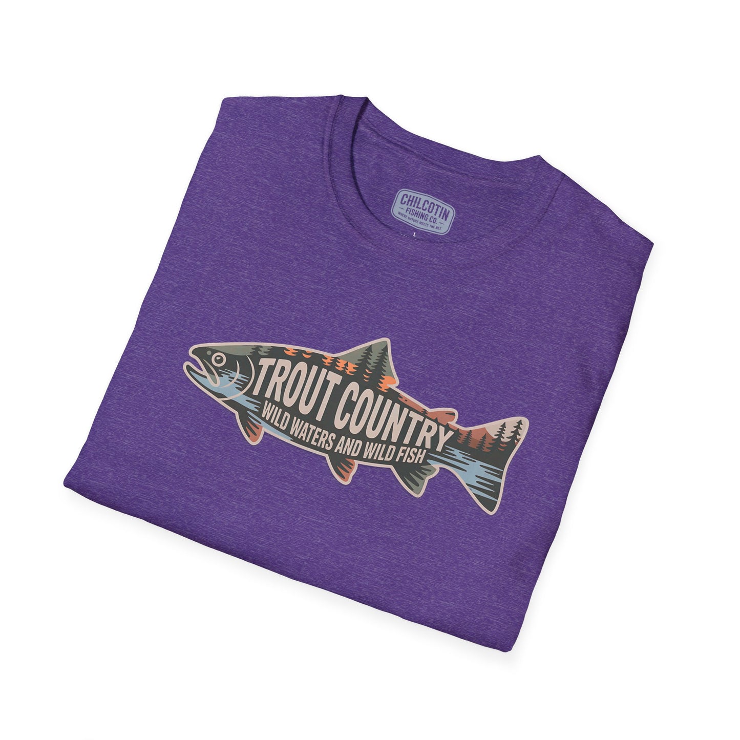 Trout Country Outline Trout T-Shirt – Fishing Apparel for Anglers