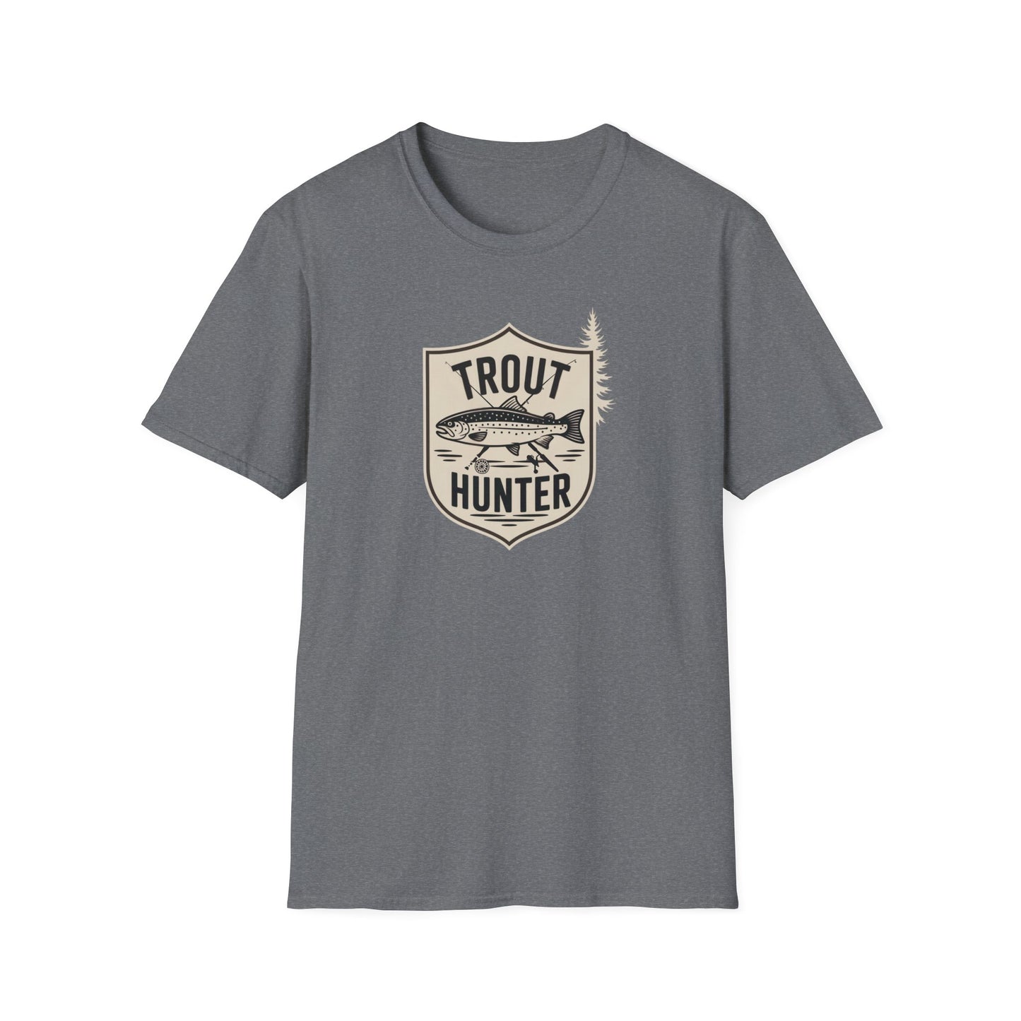 Trout Hunter T-Shirt, Fishing Tee, Unisex Apparel, Outdoor Shirt, Gift for Anglers, Casual Wear, Nature Lover Gear