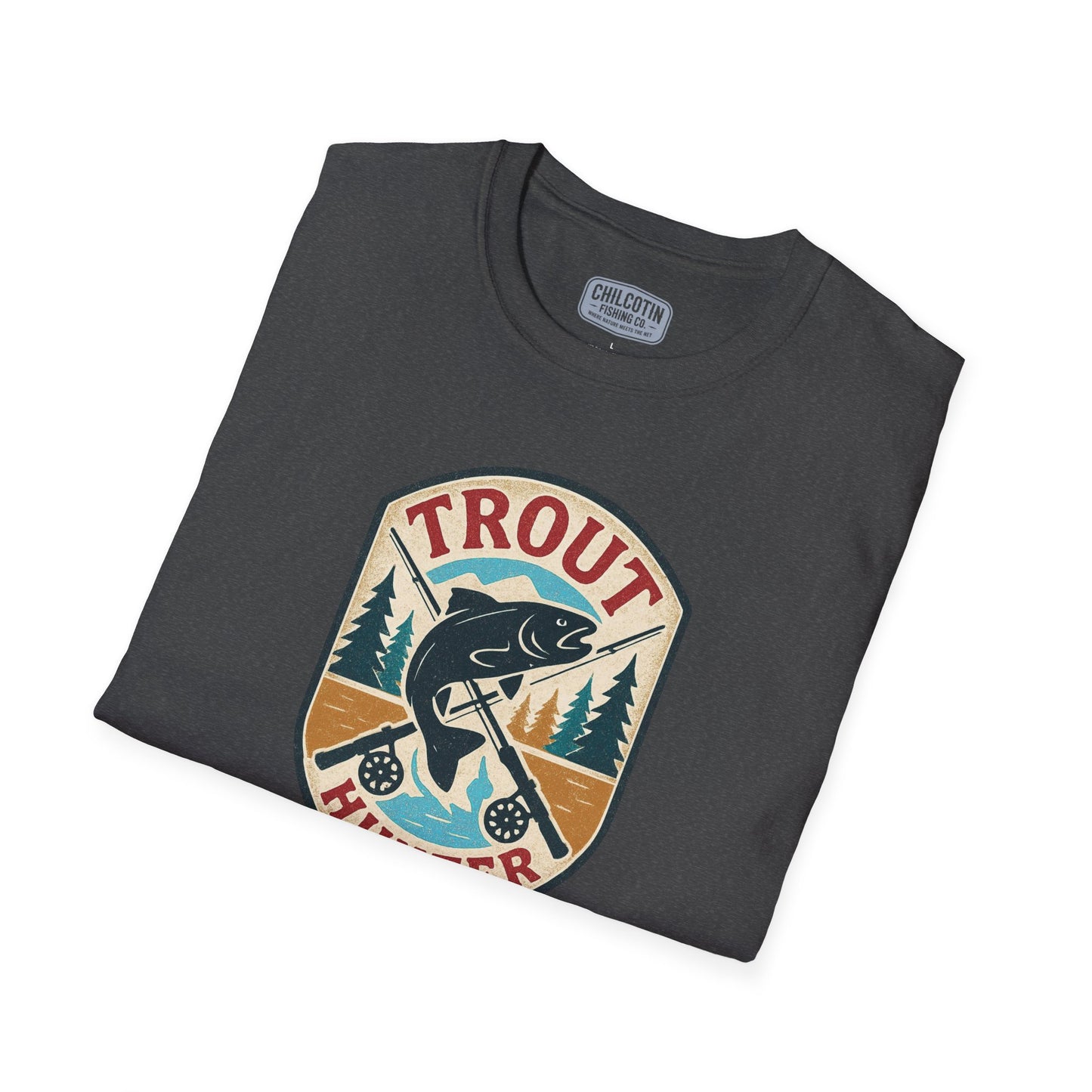 Trout Hunter Tee – Retro Fishing Shirt for Anglers & Outdoor Adventures