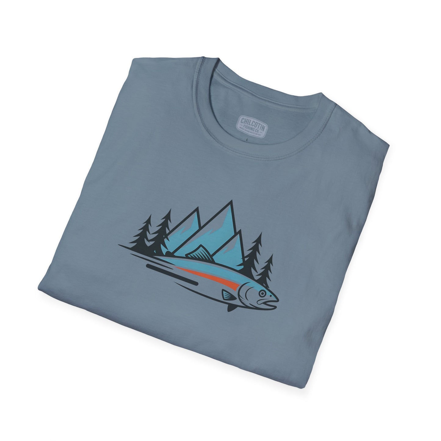 Wild Trout & Mountain Fishing Tee | Rugged Outdoor Shirt for Backcountry Anglers | Perfect Gift for Trout and Mountain Fishing Fans