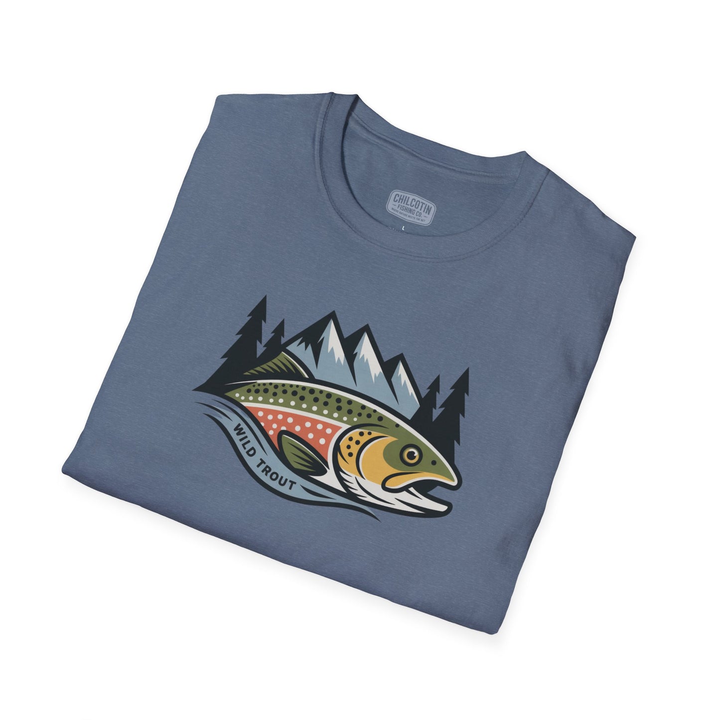 Wild Trout Fishing Adventure Tee | Classic Fishing Shirt for Outdoor Enthusiasts | Great Gift for Trout Anglers & Nature Lovers