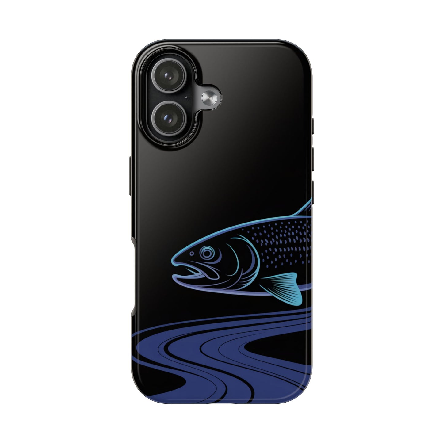 Neon Trout Outline Tough Phone Case