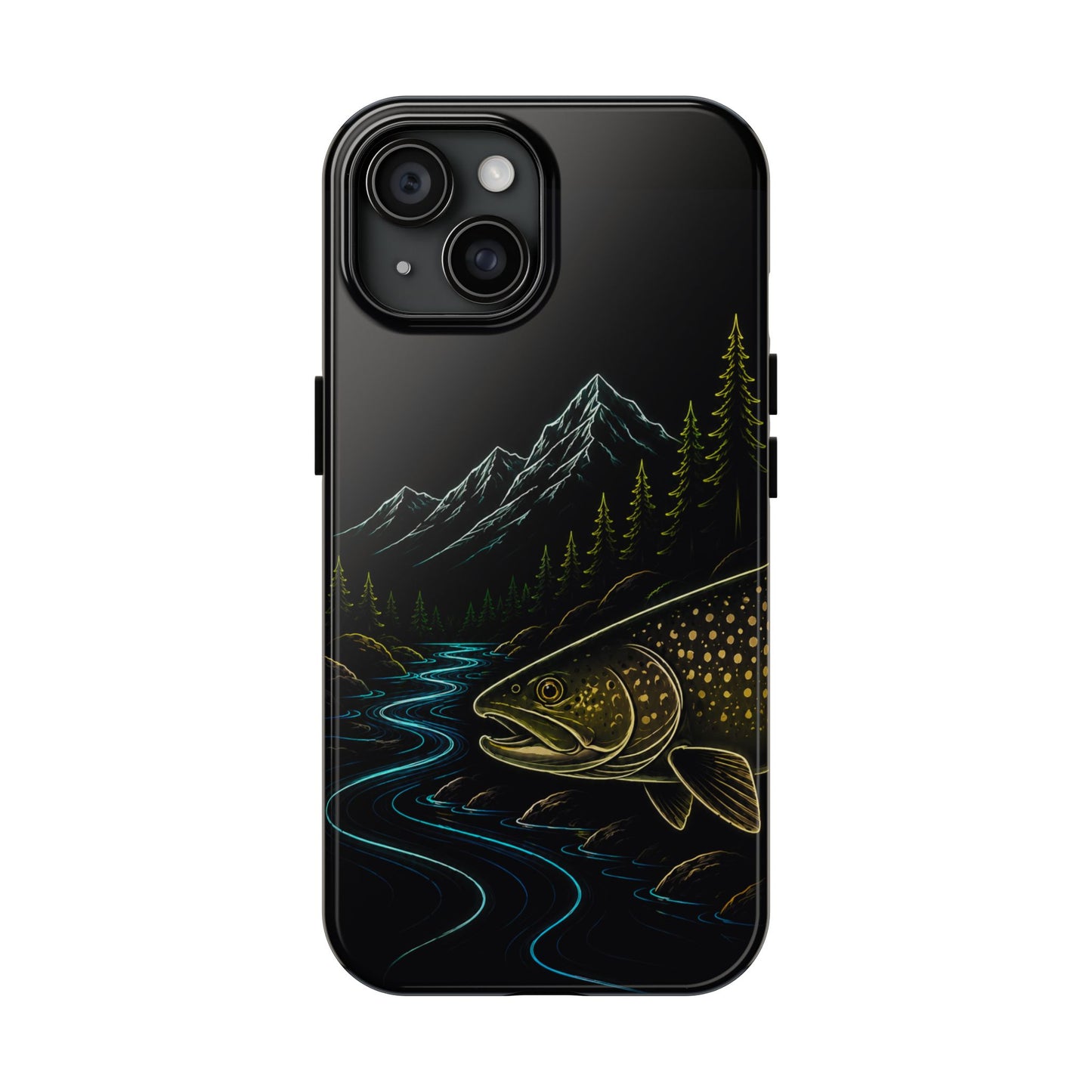 Lake Trout Neon Wilderness Tough Phone Case