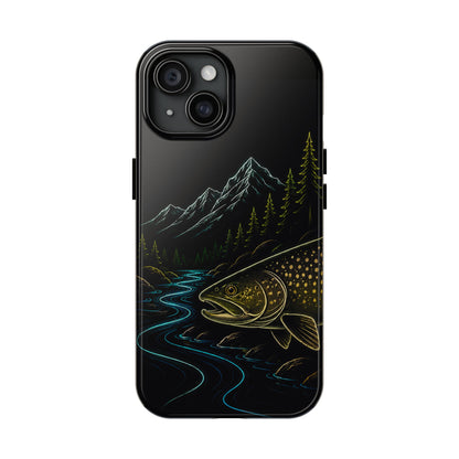 Lake Trout Neon Wilderness Tough Phone Case