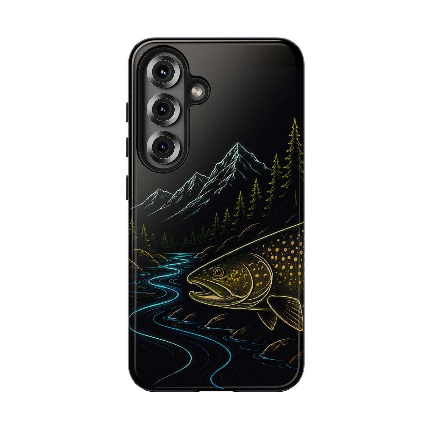 Lake Trout Neon Wilderness Tough Phone Case