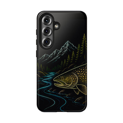 Lake Trout Neon Wilderness Tough Phone Case