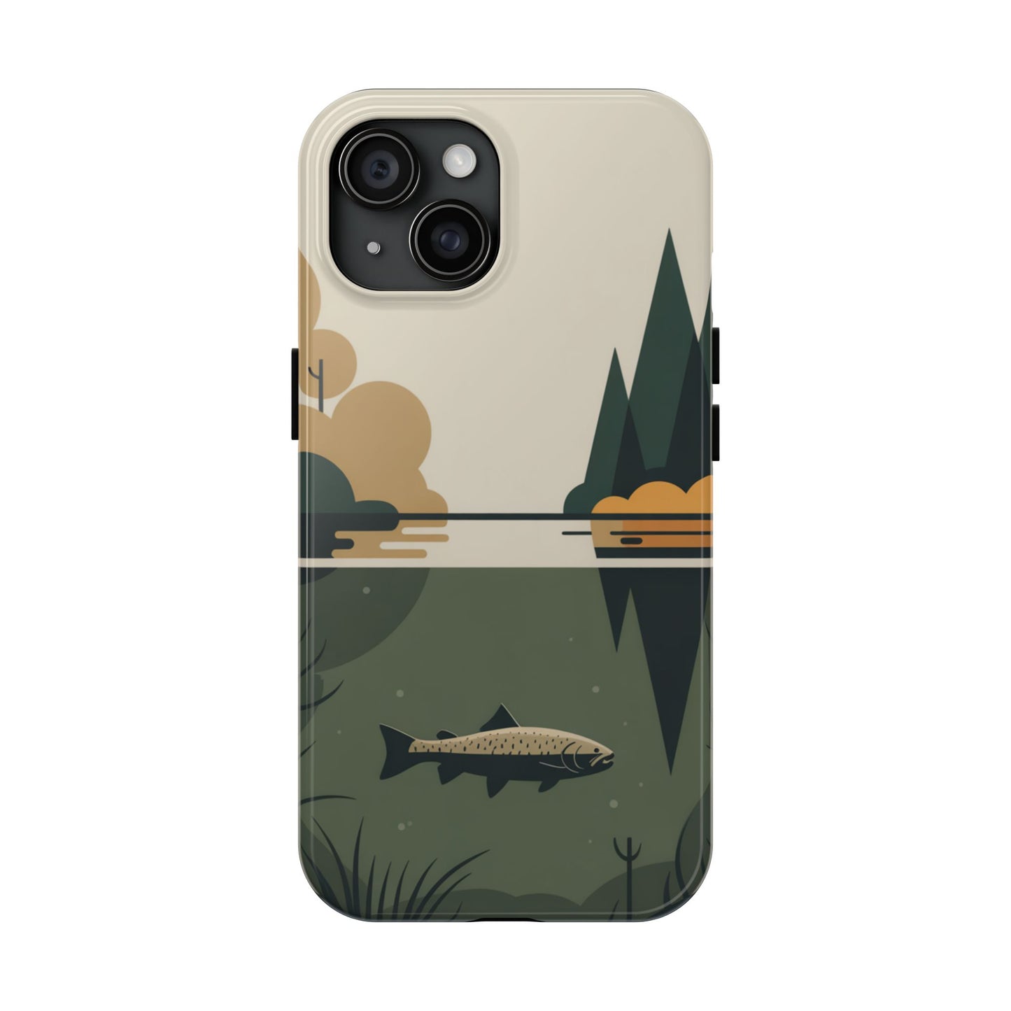 Vintage Lake Fishing Tough Phone Case