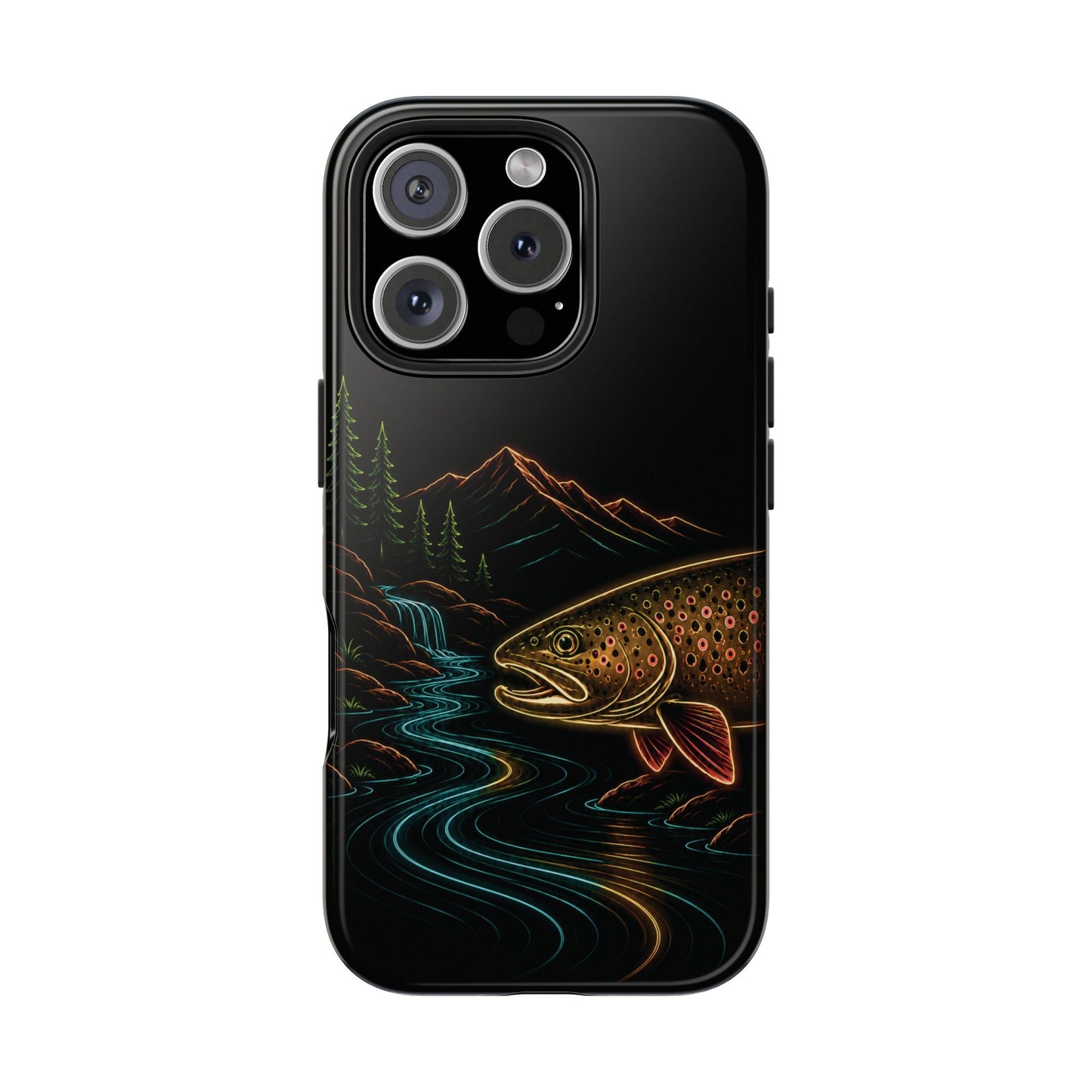 Brown Trout Neon Wilderness Phone Case