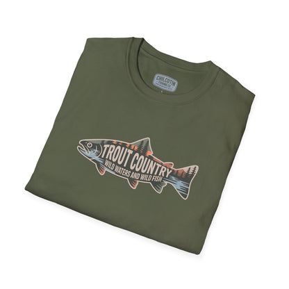 Trout Country Outline Trout T-Shirt – Fishing Apparel for Anglers